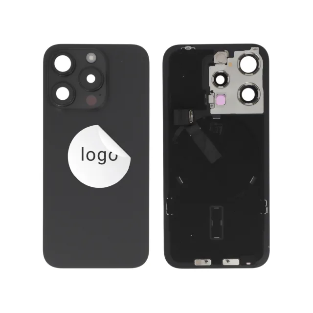 Capac spate iPhone 15 Pro cu NFC și flash — original recuperat — Black Titanium — Grad A