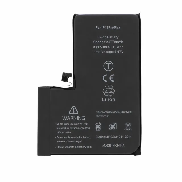 Battery iPhone 14 Pro Max High Capacity with TI IC Chip Chip, Premium