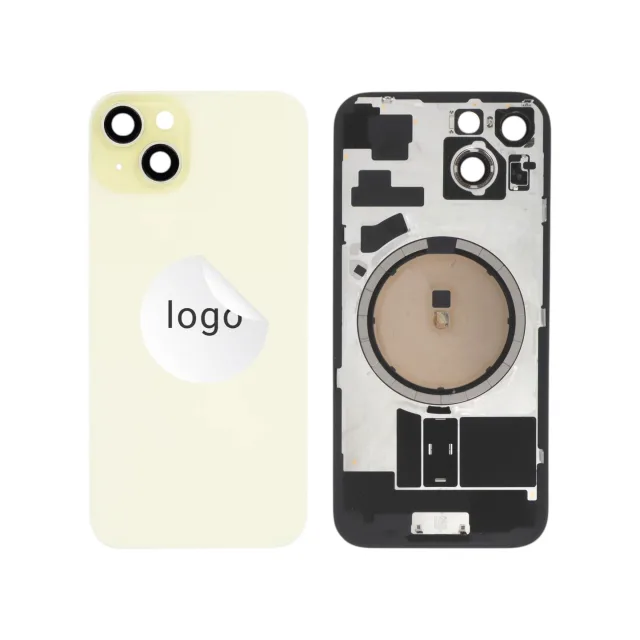 Back Glass Yellow iPhone 15 OEM Pulled Grade A