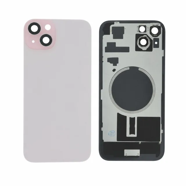 Back Case Pink for iPhone 15 Plus with MagSafe without logo, Compatible