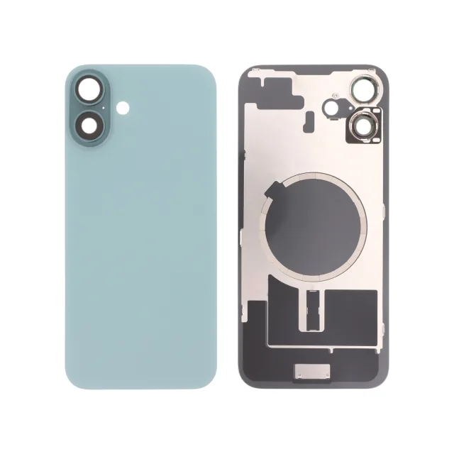 Back Case Teal with MagSafe without logo for iPhone 16 Plus, Compatible