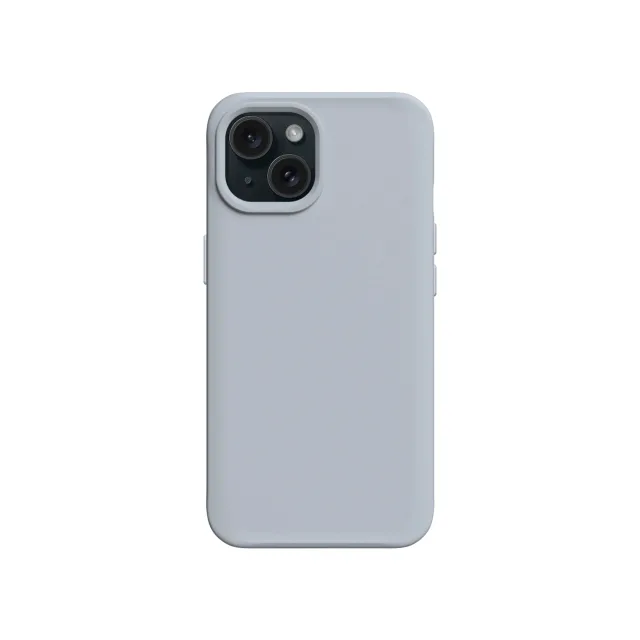RHINOSHIELD SolidX MagSafe Case for iPhone 15, Silver Grey