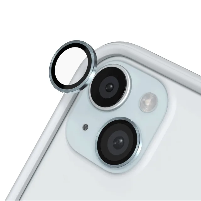 RHINOSHIELD Camera lens protector for iPhone 15 / iPhone 15 Plus, Blue