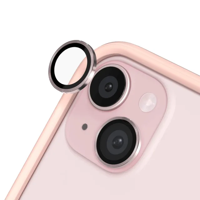 RHINOSHIELD Camera lens protector for iPhone 15 / iPhone 15 Plus, Pink