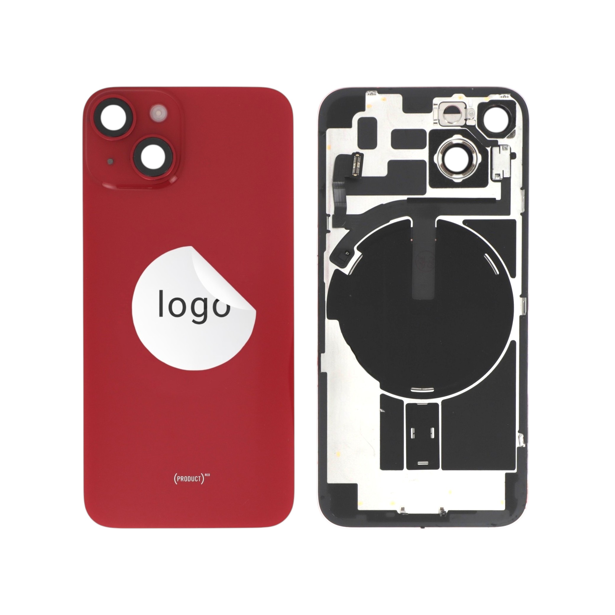 Sticlă capac spate Complet Rosu iPhone 14 Pulled A