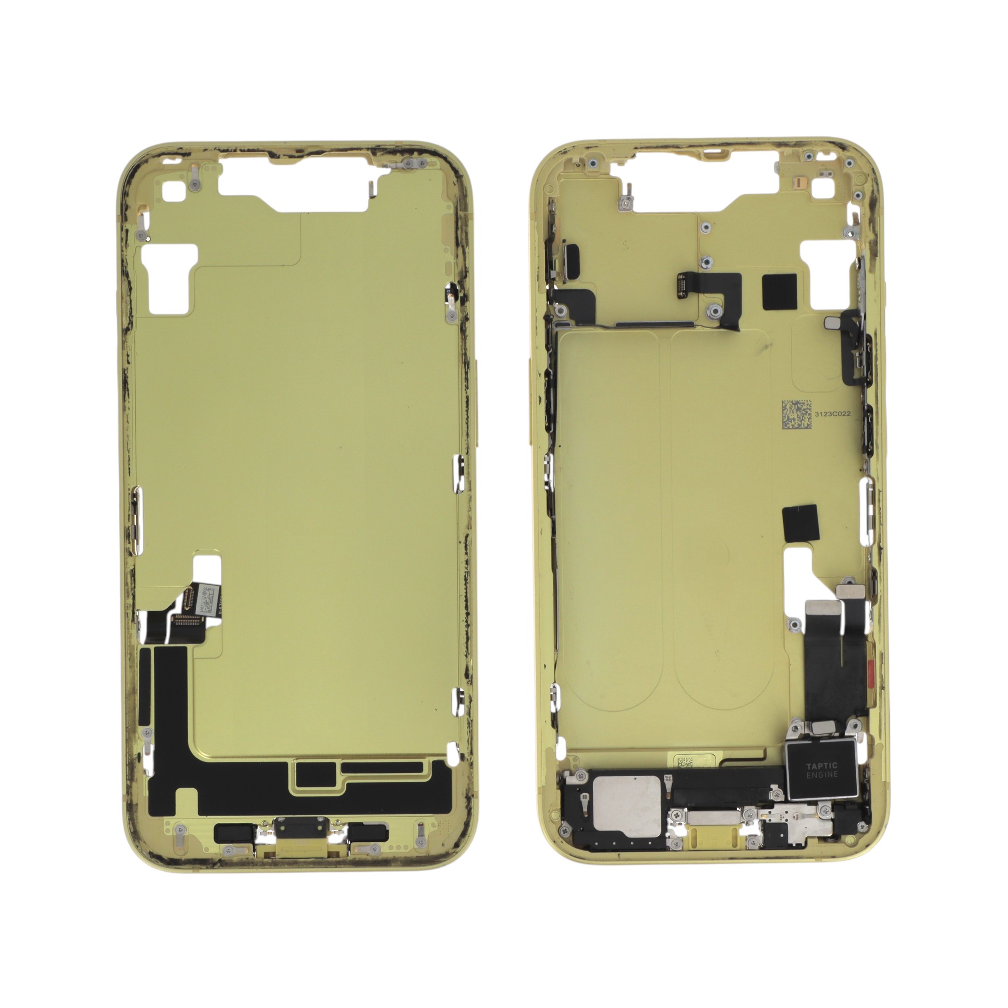 Midframe iPhone 14 Galben cu Componente Pulled A