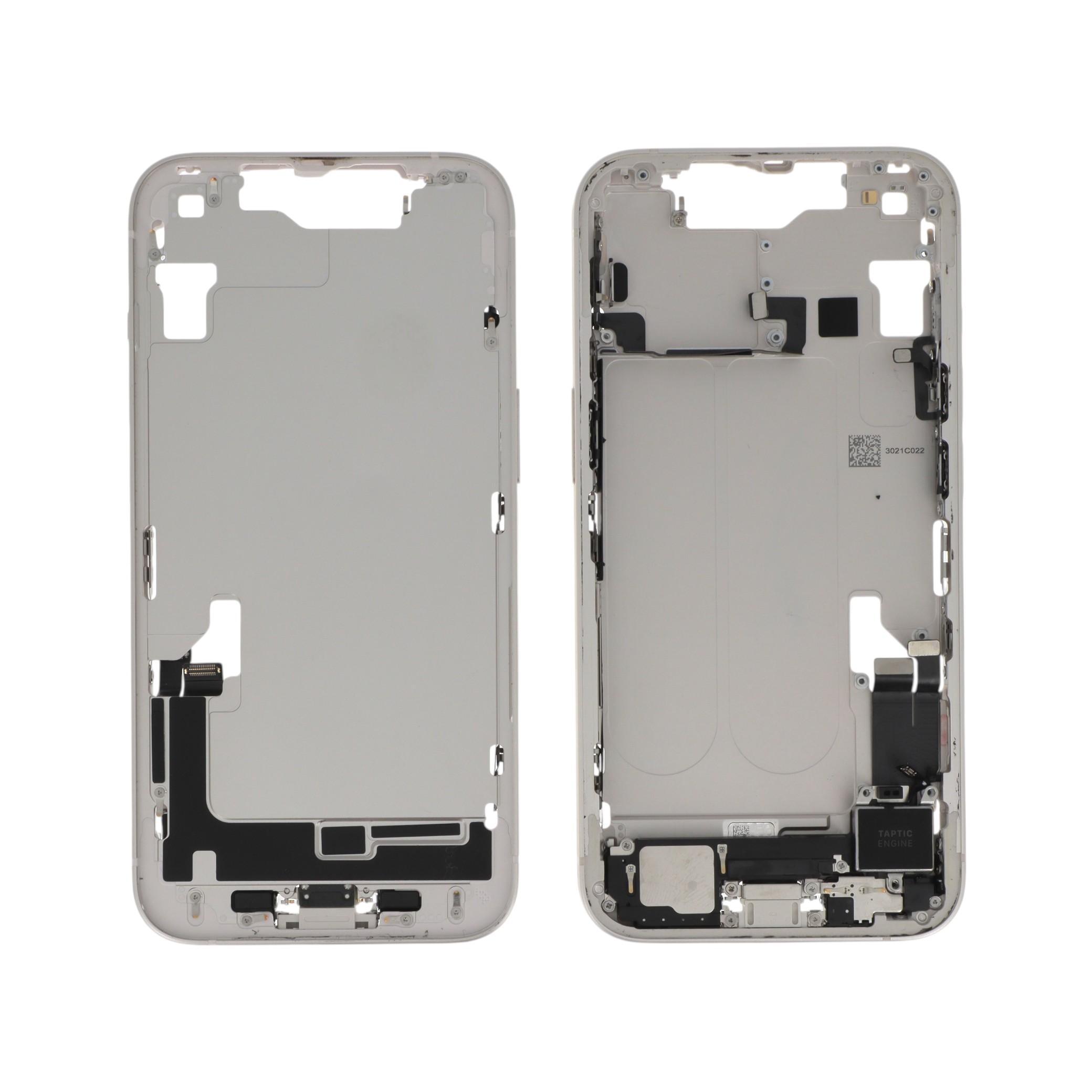 Midframe iPhone 14 Starlight cu componente, Pulled A