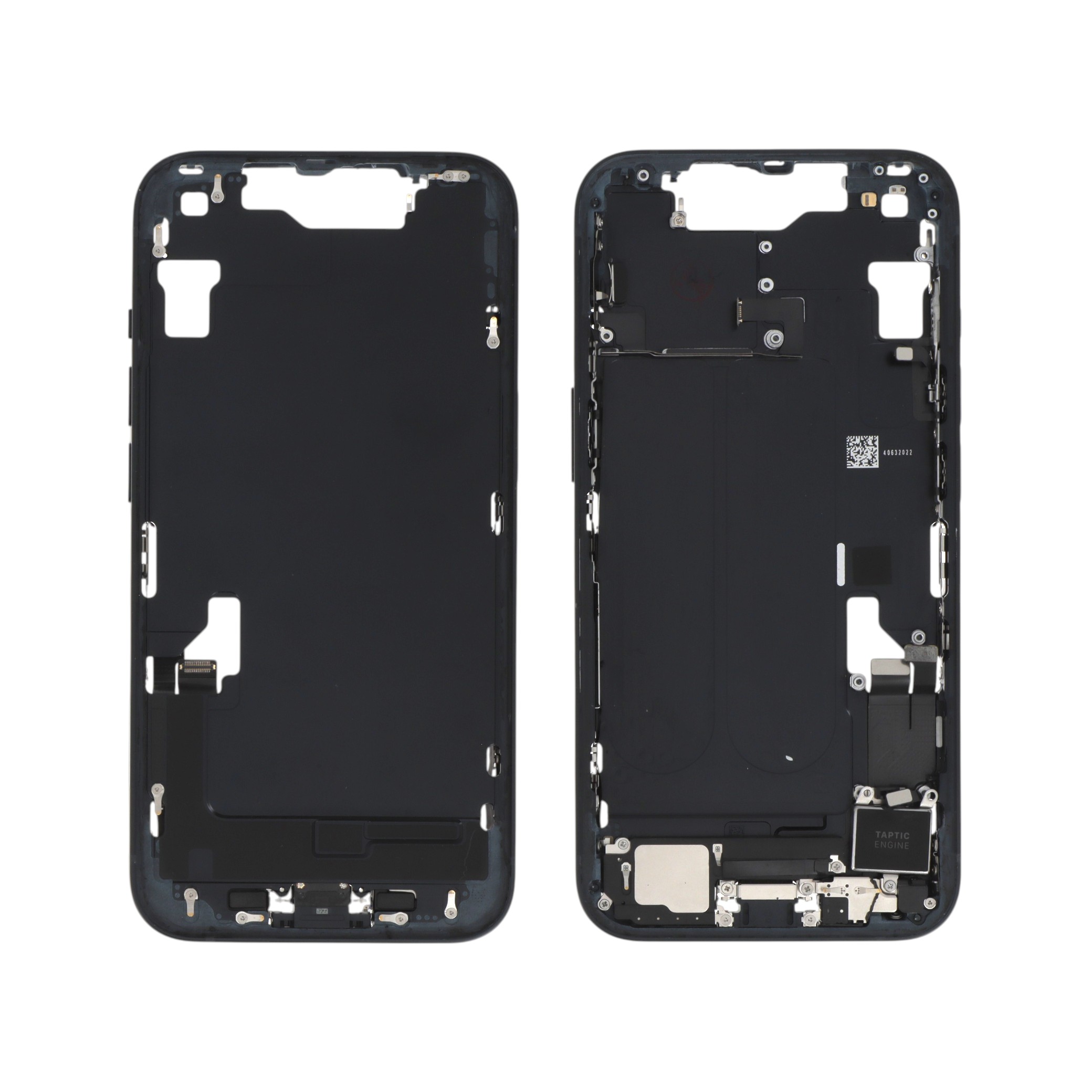 Midframe Midnight iPhone 14 cu componente, Pulled A
