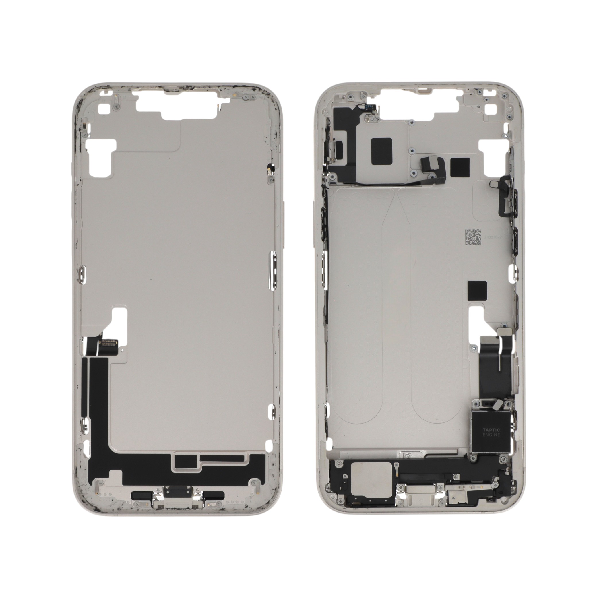 Midframe iPhone 14 Plus Starlight cu componente, Pulled A