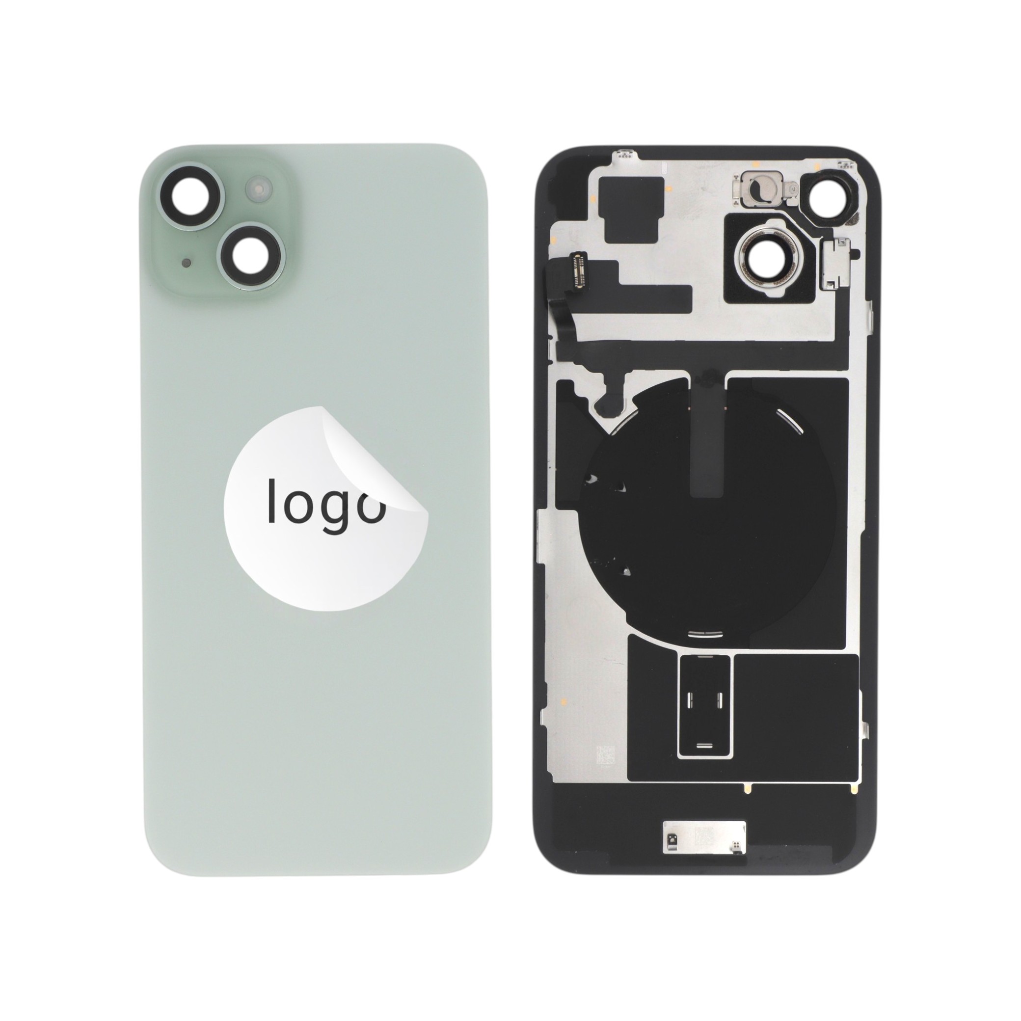 Sticlă capac spate Complet Verde iPhone 15 Plus Pulled A