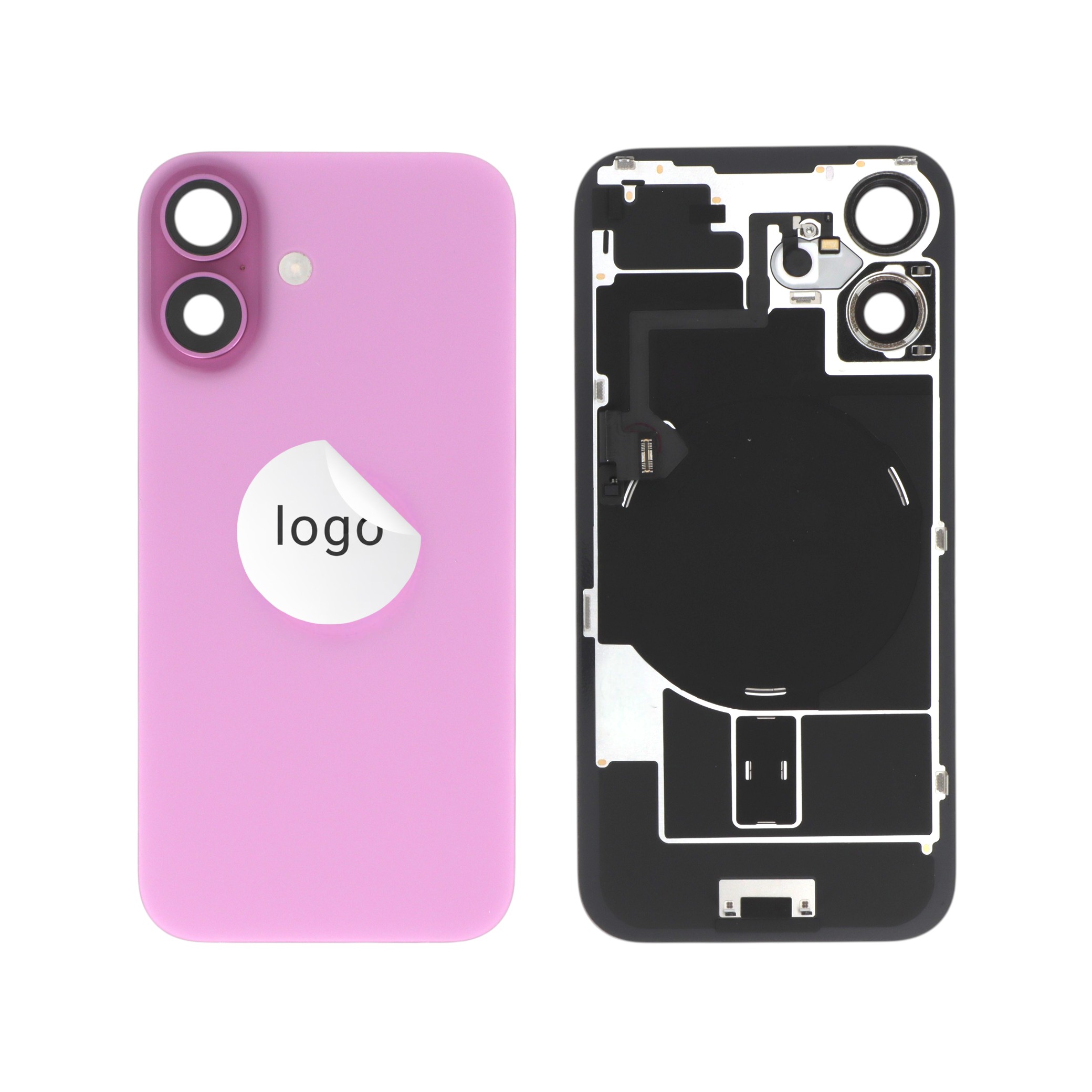 Carcasă completă Complet Pink iPhone 16, Pulled A