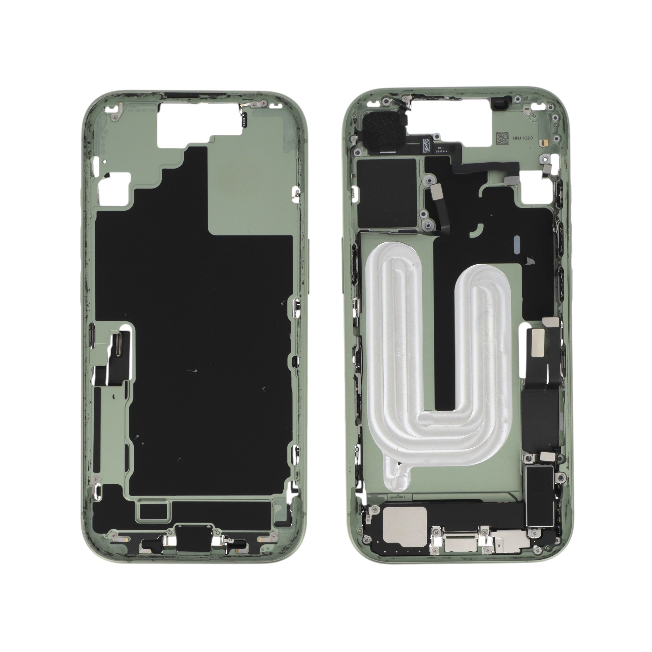 Midframe Sage iPhone 17 cu componente, Pulled A