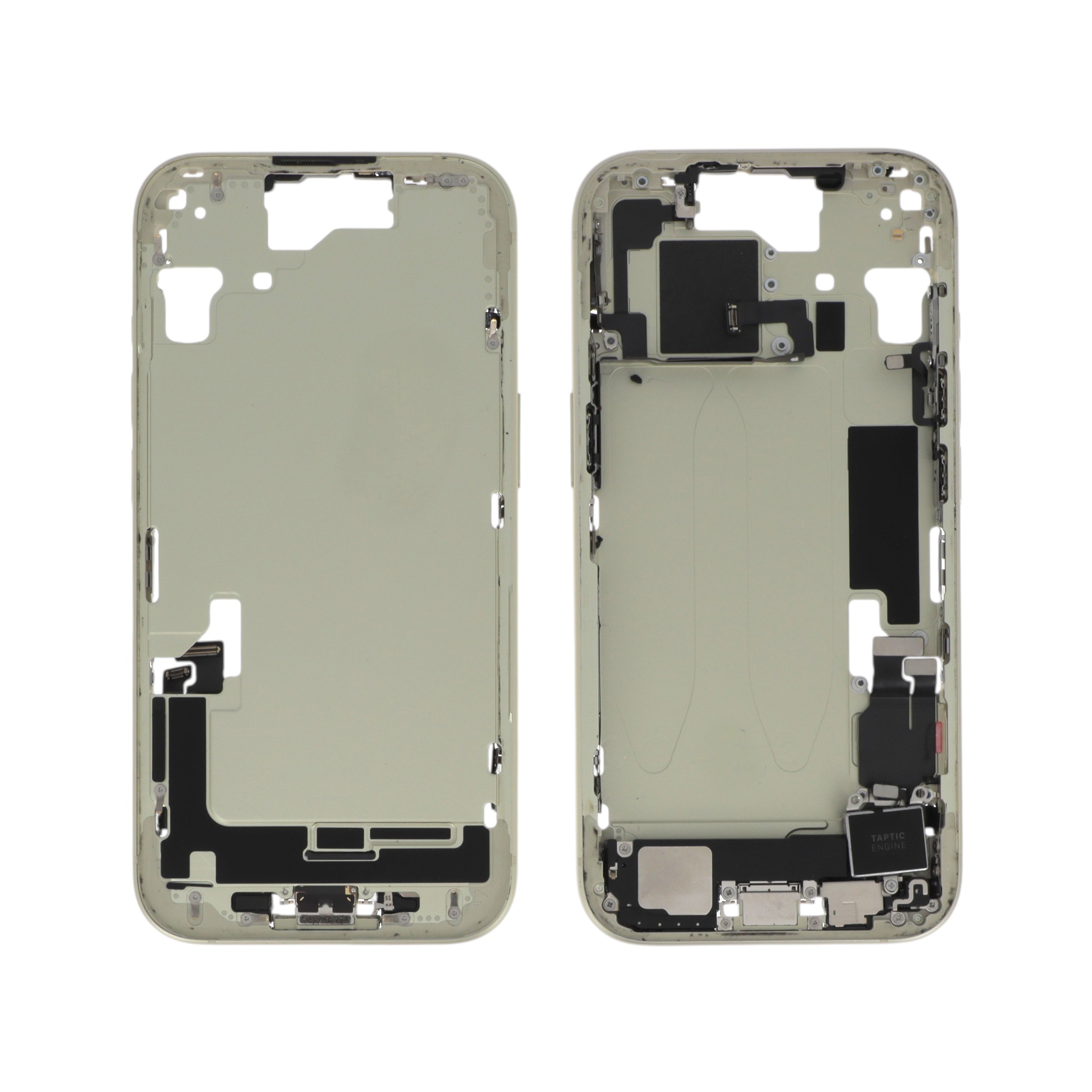 Midframe iPhone 15 Galben cu Componente Pulled A