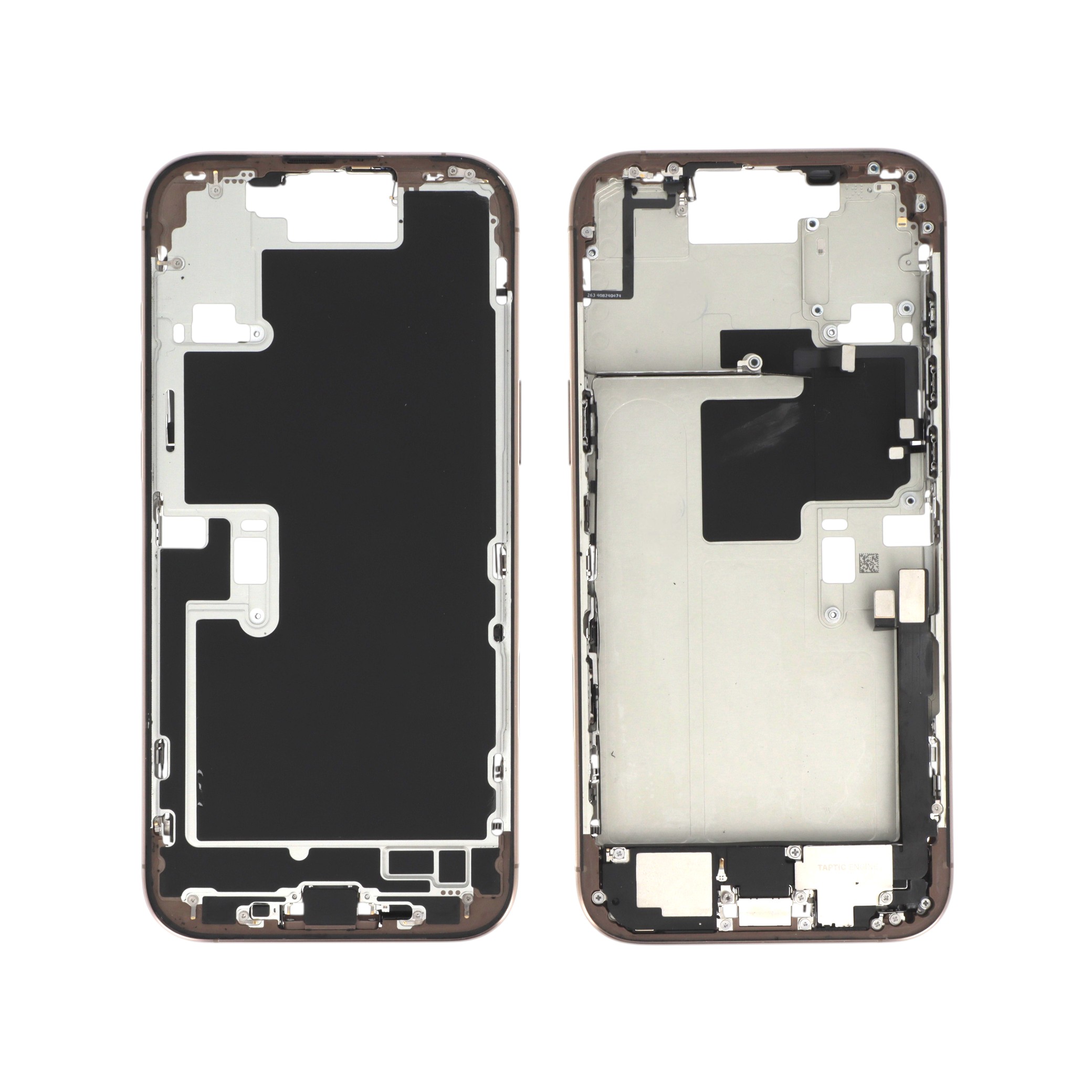 Midframe Desert Titanium cu componente iPhone 16 Pro Max, Pulled A