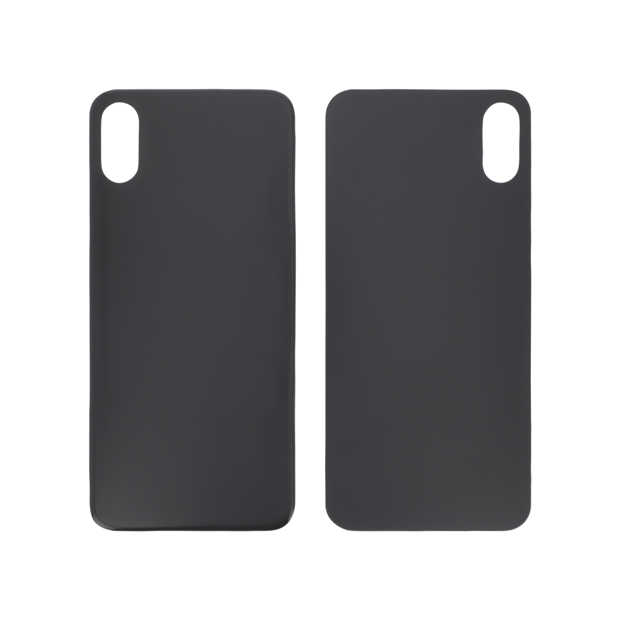 Sticlă capac spate iPhone XS Space Gray Large Hole fara logo