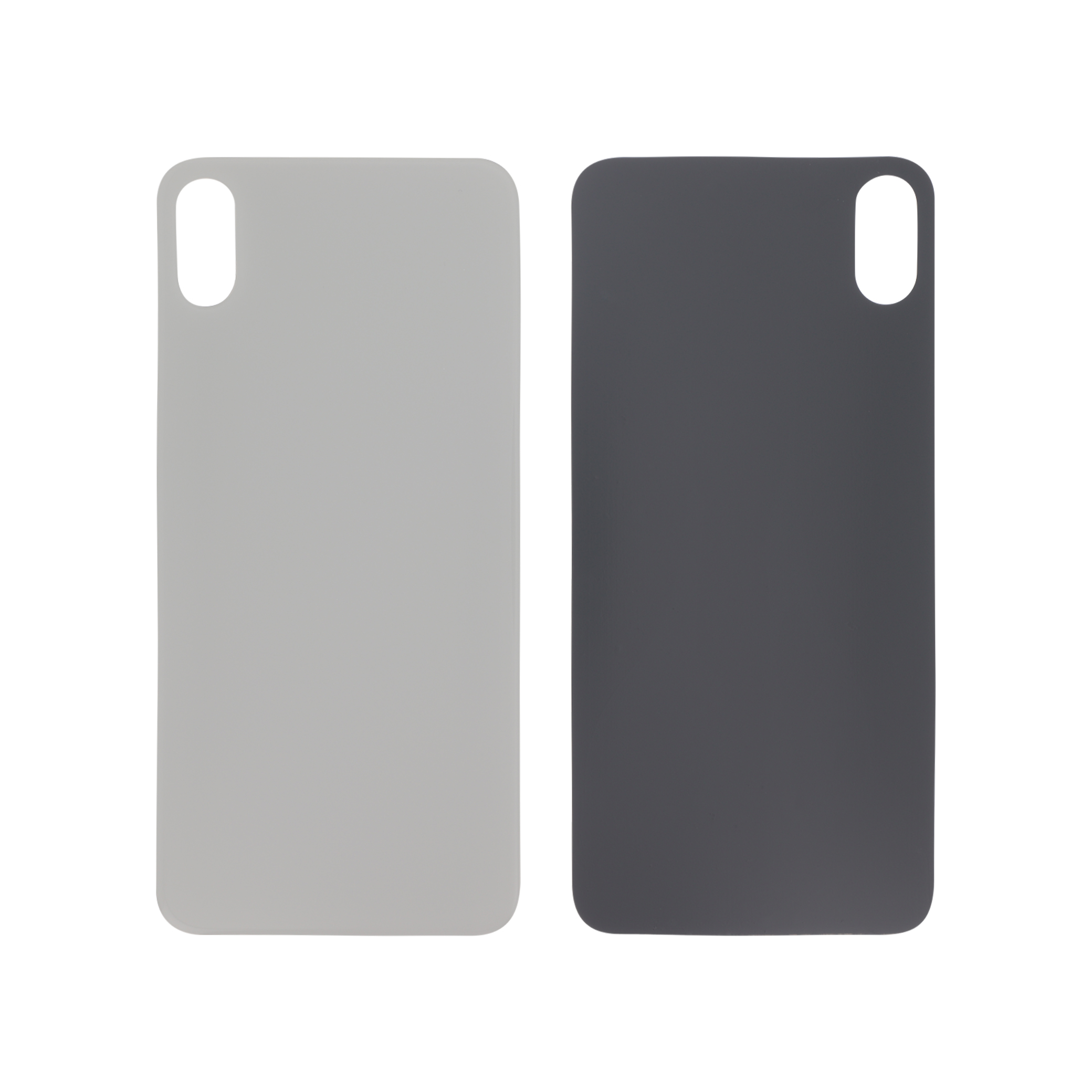 Sticlă capac spate Silver iPhone XS Max Large Hole fara logo