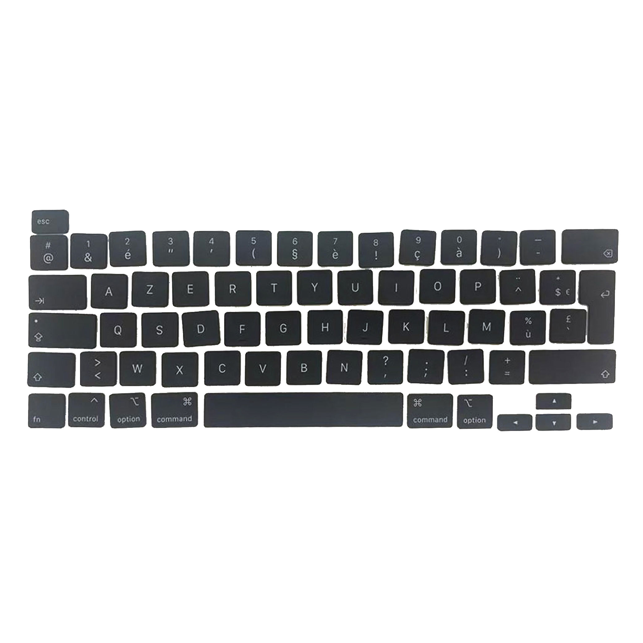Kit taste fara clips AZERTY MacBook Pro A2141 / A2289 / A2251