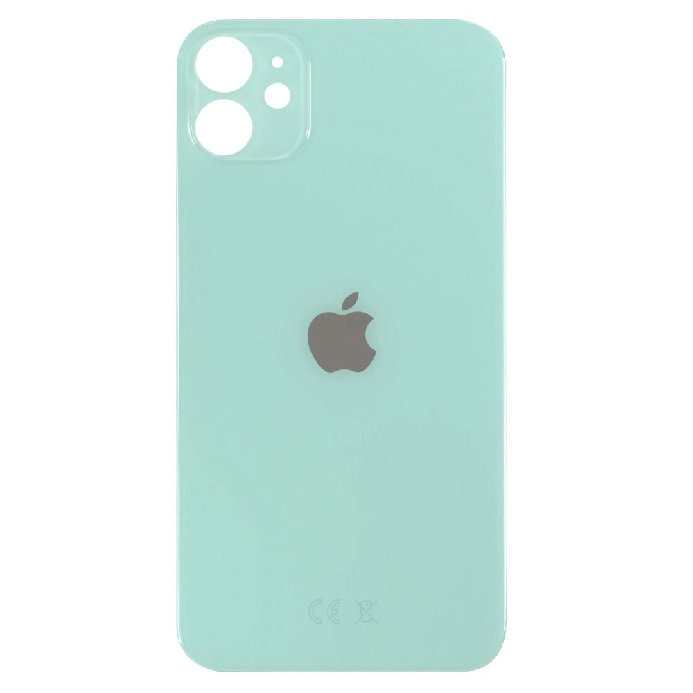 Sticla spate Capac spate iPhone 11 Big Hole Green