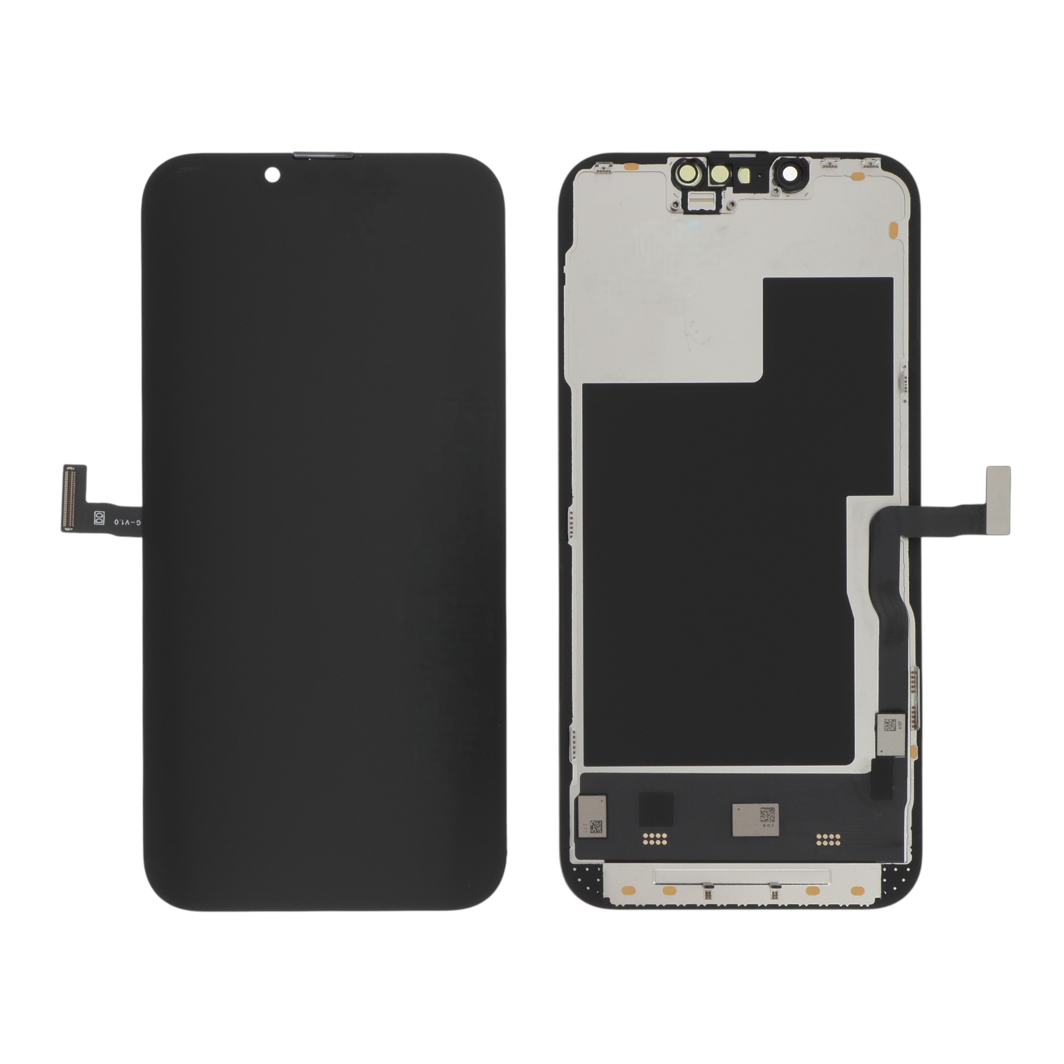 Display complet Soft OLED PRIME pentru iPhone 13 Pro, vedere față și spate