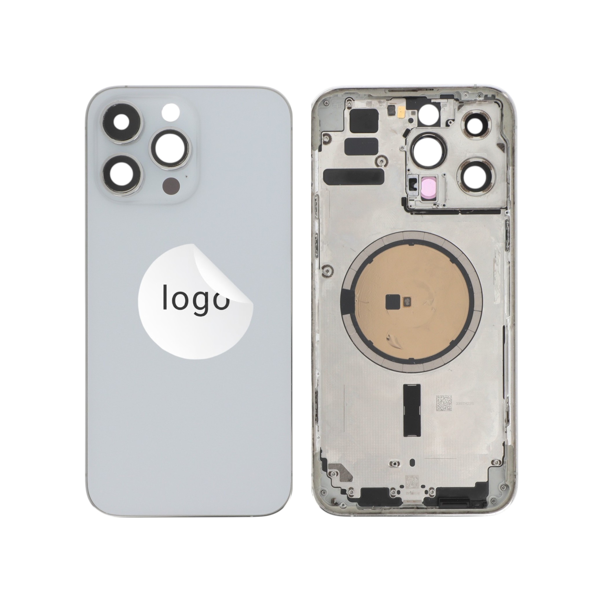 Back Cover Iphone 14 Pro Max Argintiu Premium Grad A