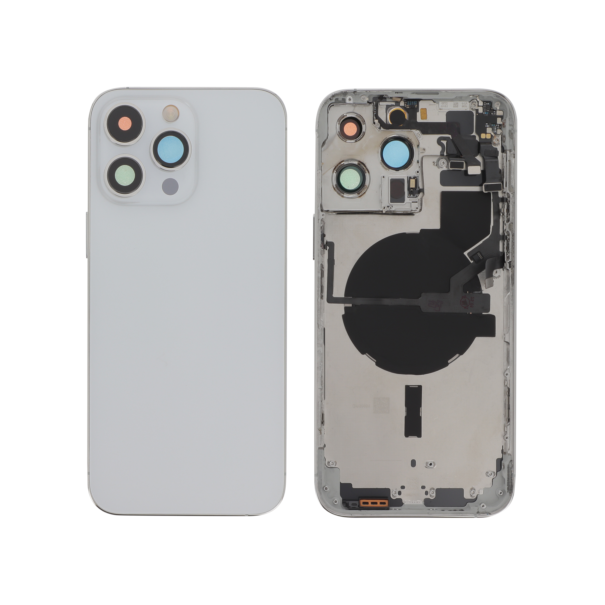 Carcasă completă complet Silver cu MagSafe fara logo pentru iPhone 14 Pro Max