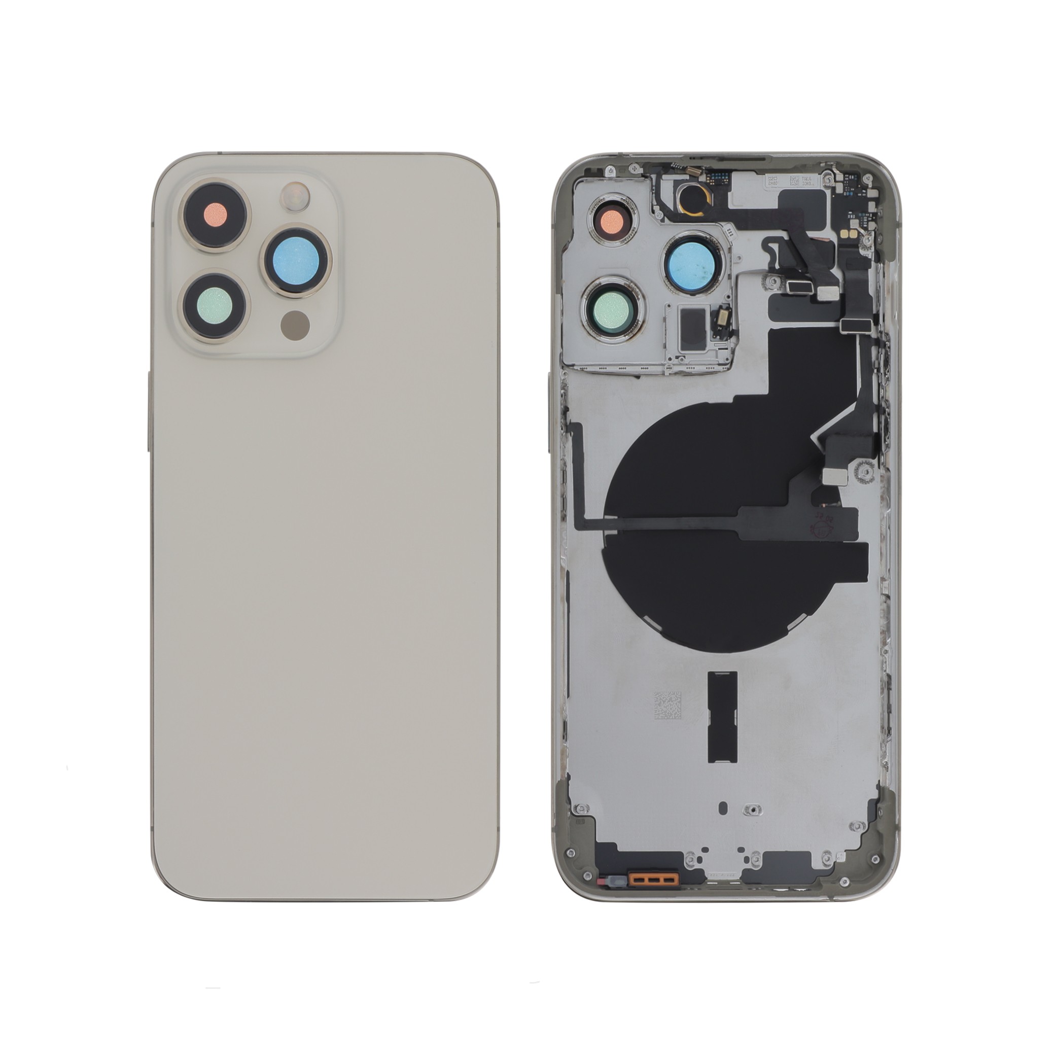 Carcasă completă Full Gold cu MagSafe fara logo pentru iPhone 14 Pro Max
