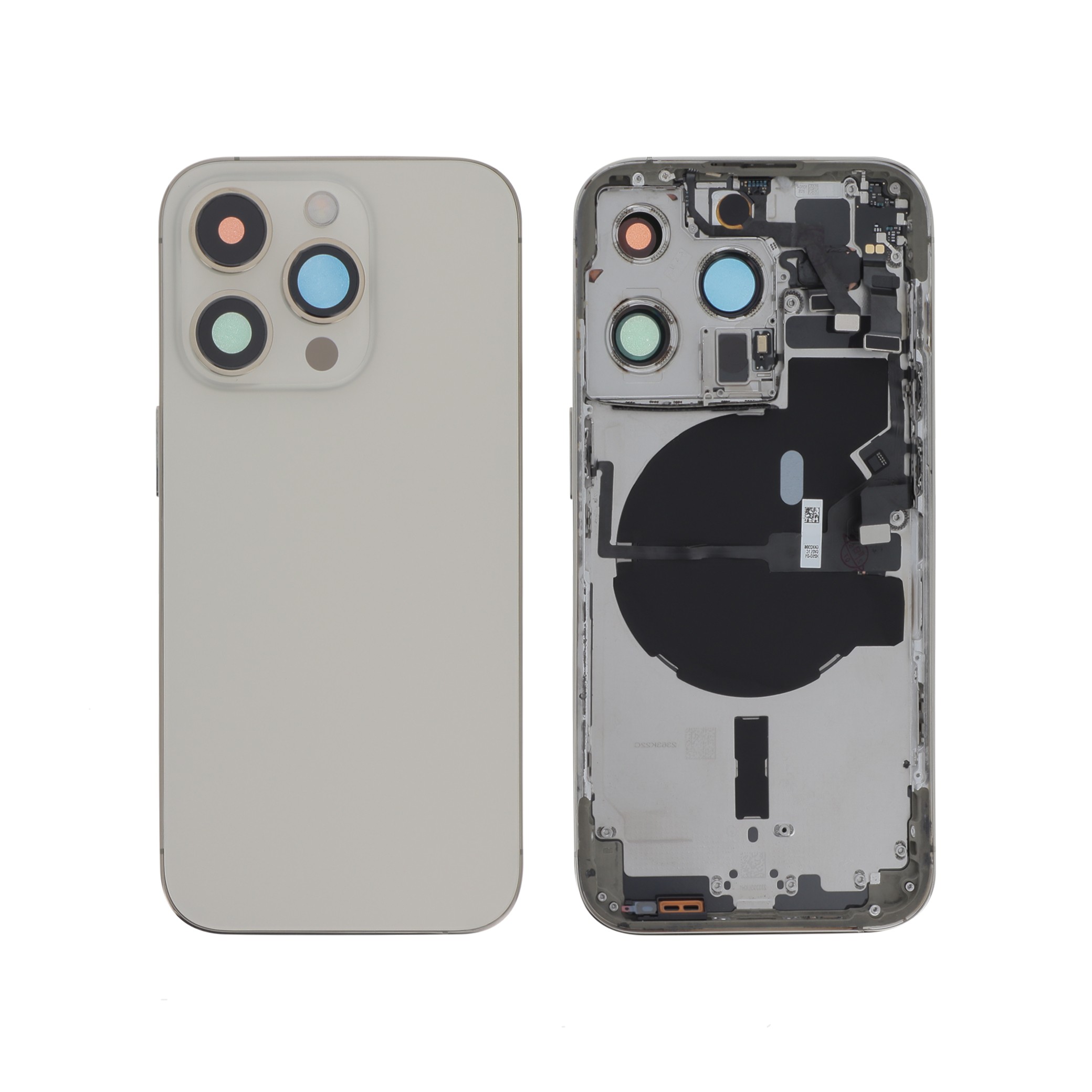 Carcasă completă Gold cu MagSafe fara logo iPhone 14 Pro