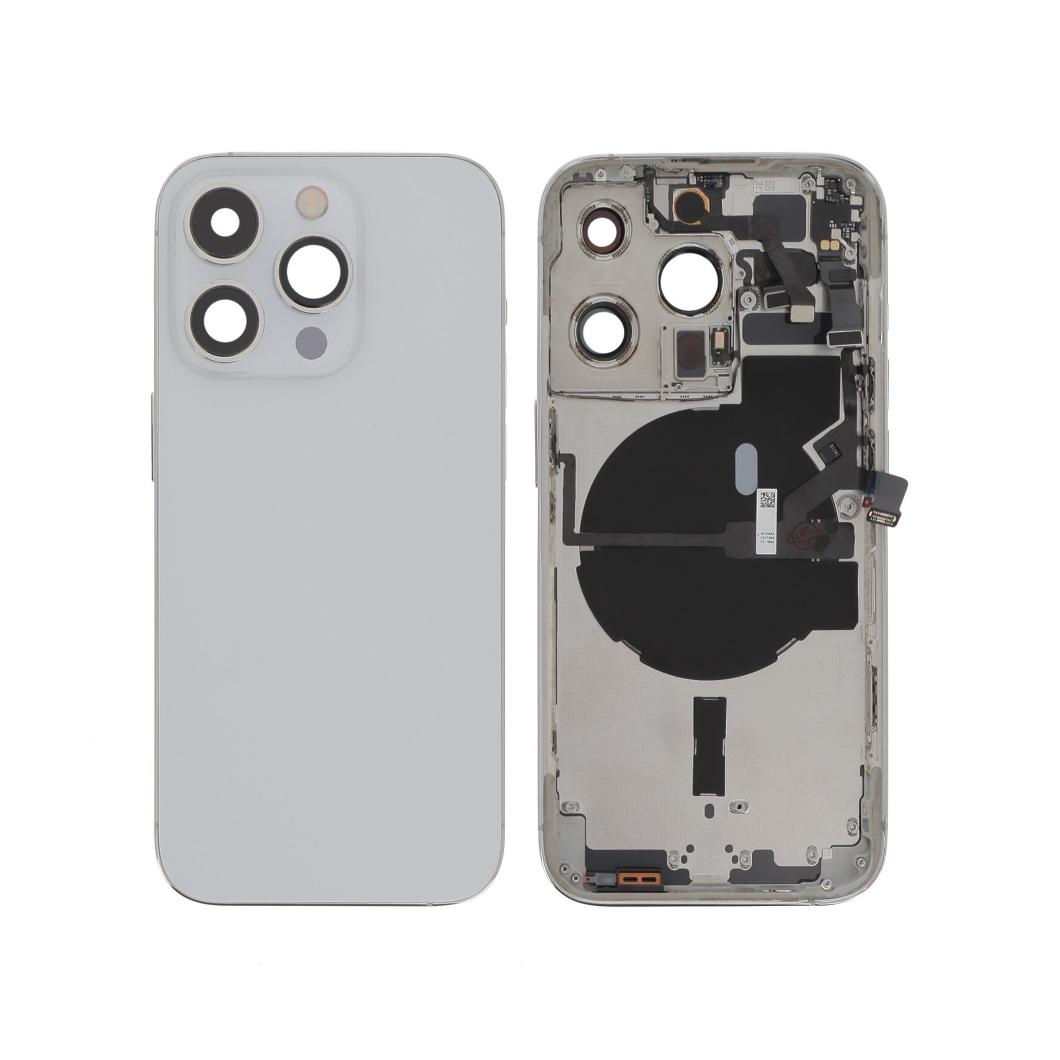 Carcasă completă Full Silver cu MagSafe fara logo iPhone 14 Pro