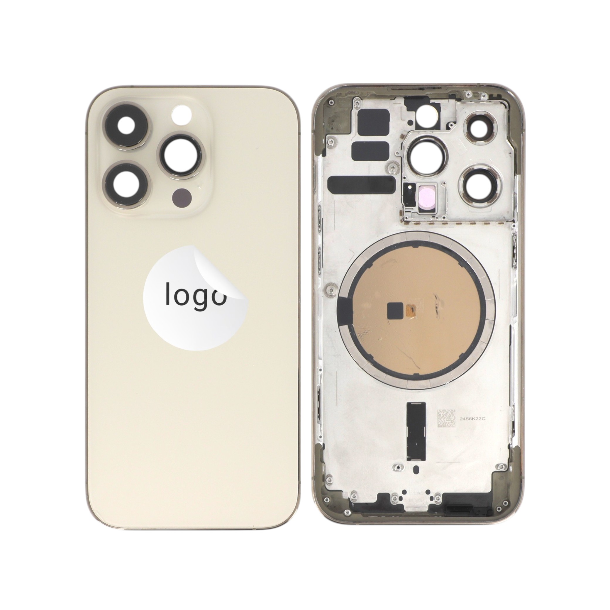 Sticlă capac spate Gold iPhone 14 Pro OEM Pulled A