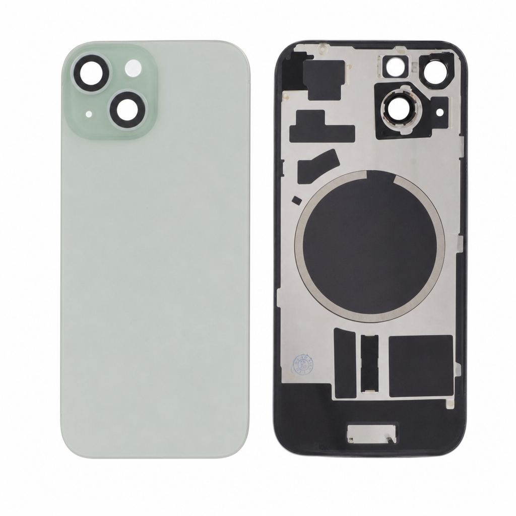 Capac spate iPhone 15 Verde cu MagSafe fara logo