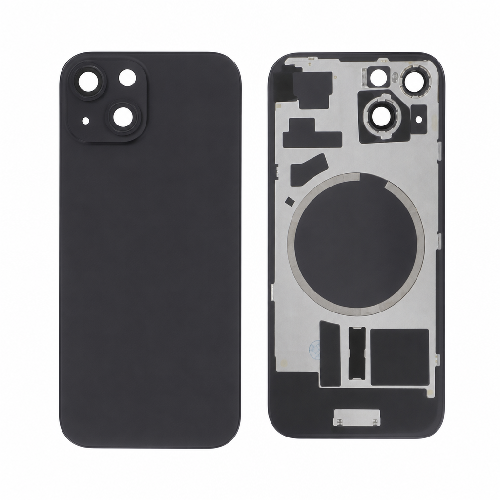 Capac spate iPhone 15 Black cu MagSafe fara logo