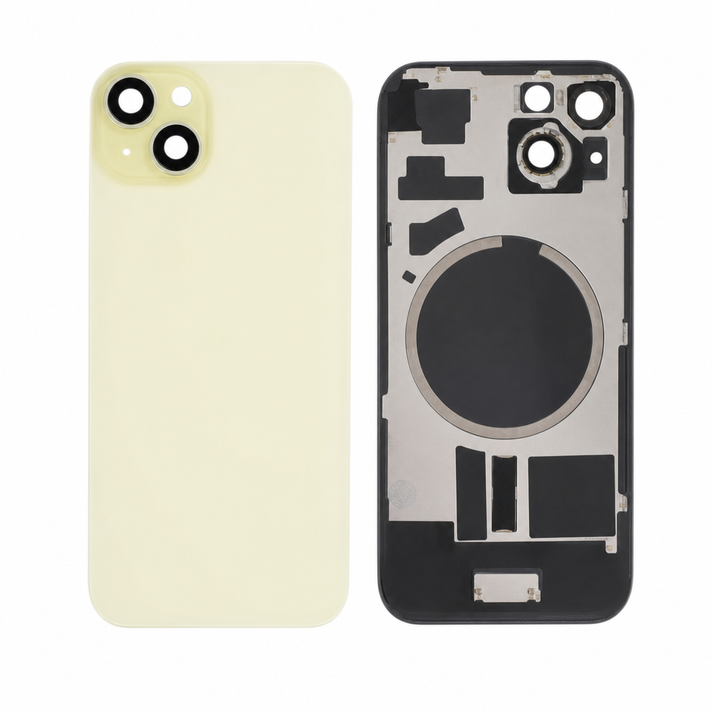 Capac spate Yellow cu MagSafe fara logo iPhone 15