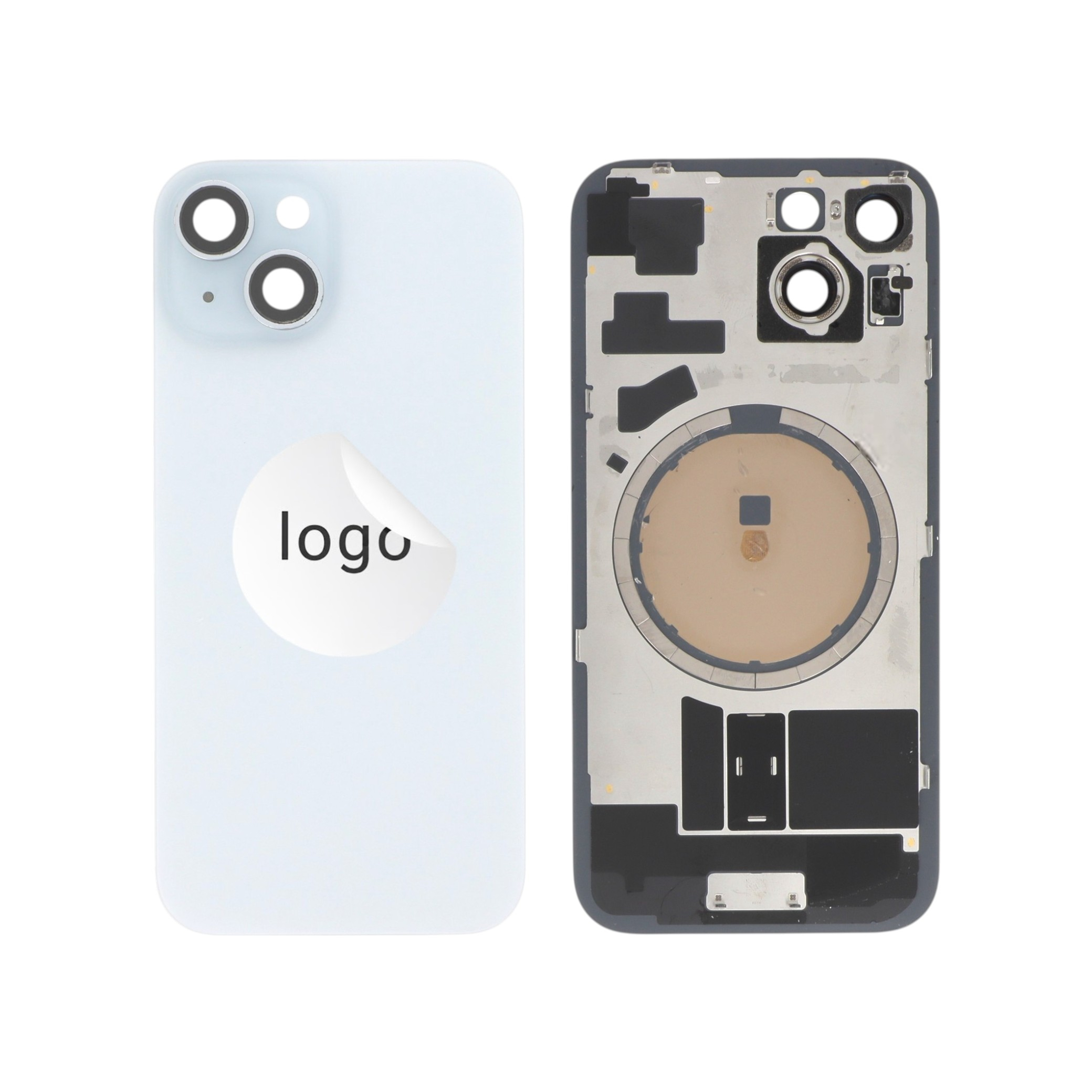 Sticlă capac spate Blue iPhone 15 OEM Pulled Grade C