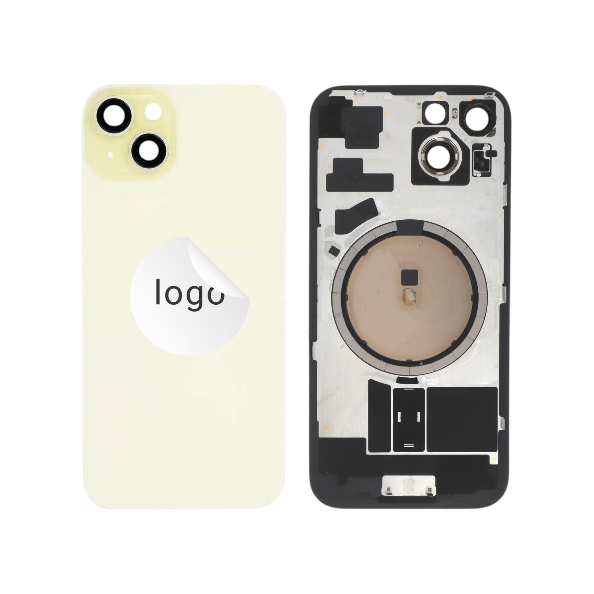 Sticlă capac spate Yellow iPhone 15 OEM Pulled Grade A
