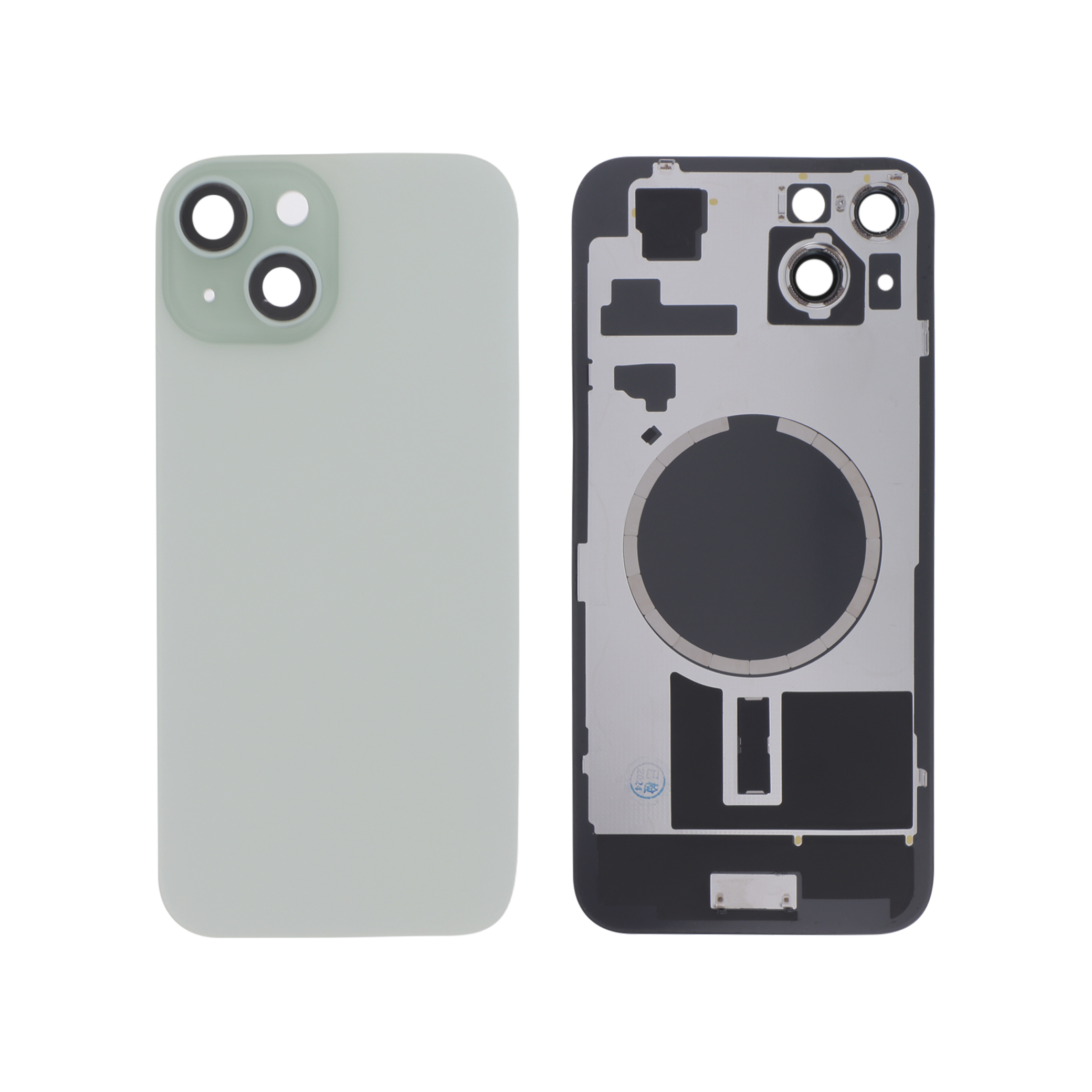 Sticlă capac spate iPhone 15 Plus Green cu MagSafe fara logo