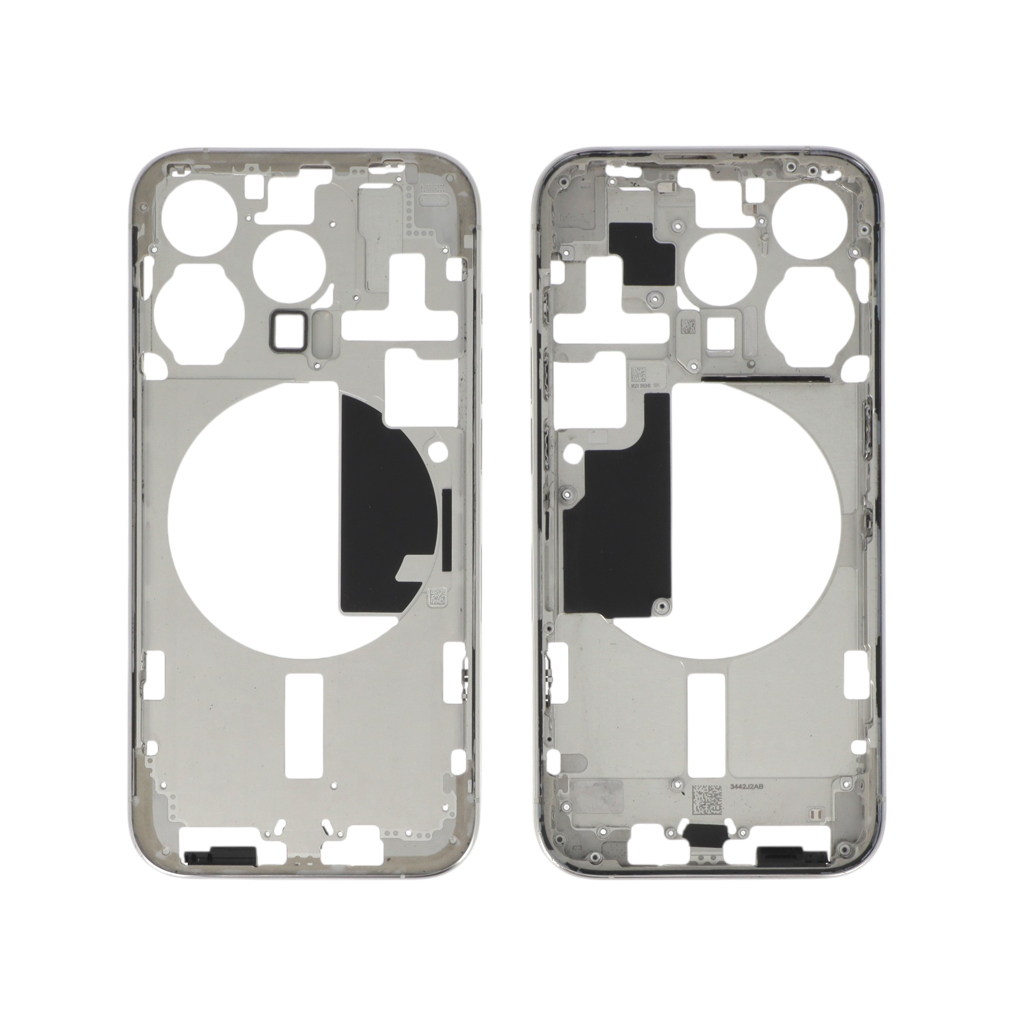 Midframe White Titanium iPhone 15 Pro OEM Pulled Grad A