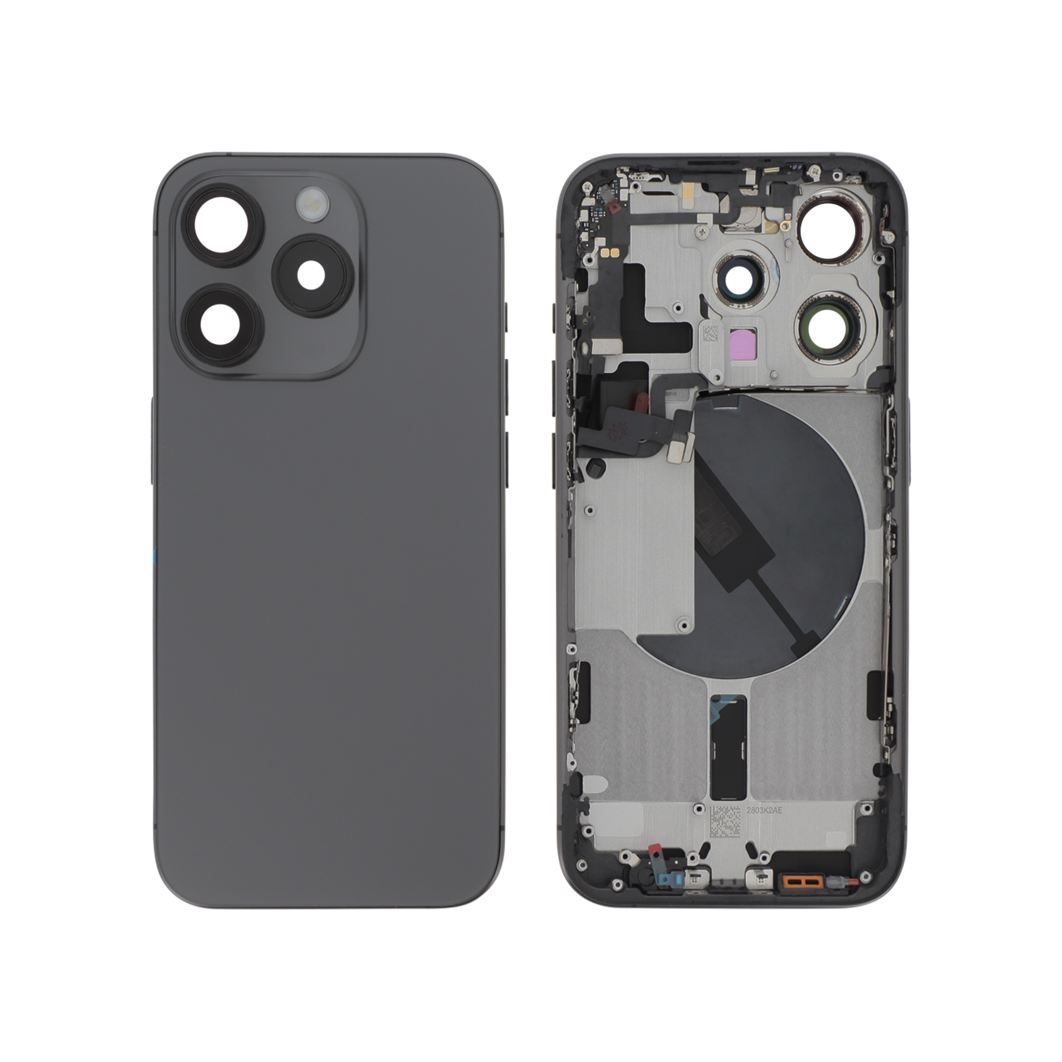 Midframe iPhone 15 Pro Black Titanium Compatibil