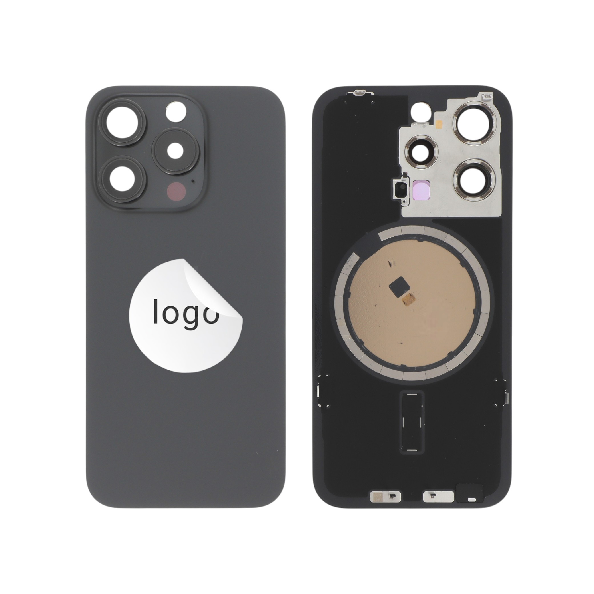 Sticlă capac spate Black iPhone 15 Pro OEM Pulled Grade A