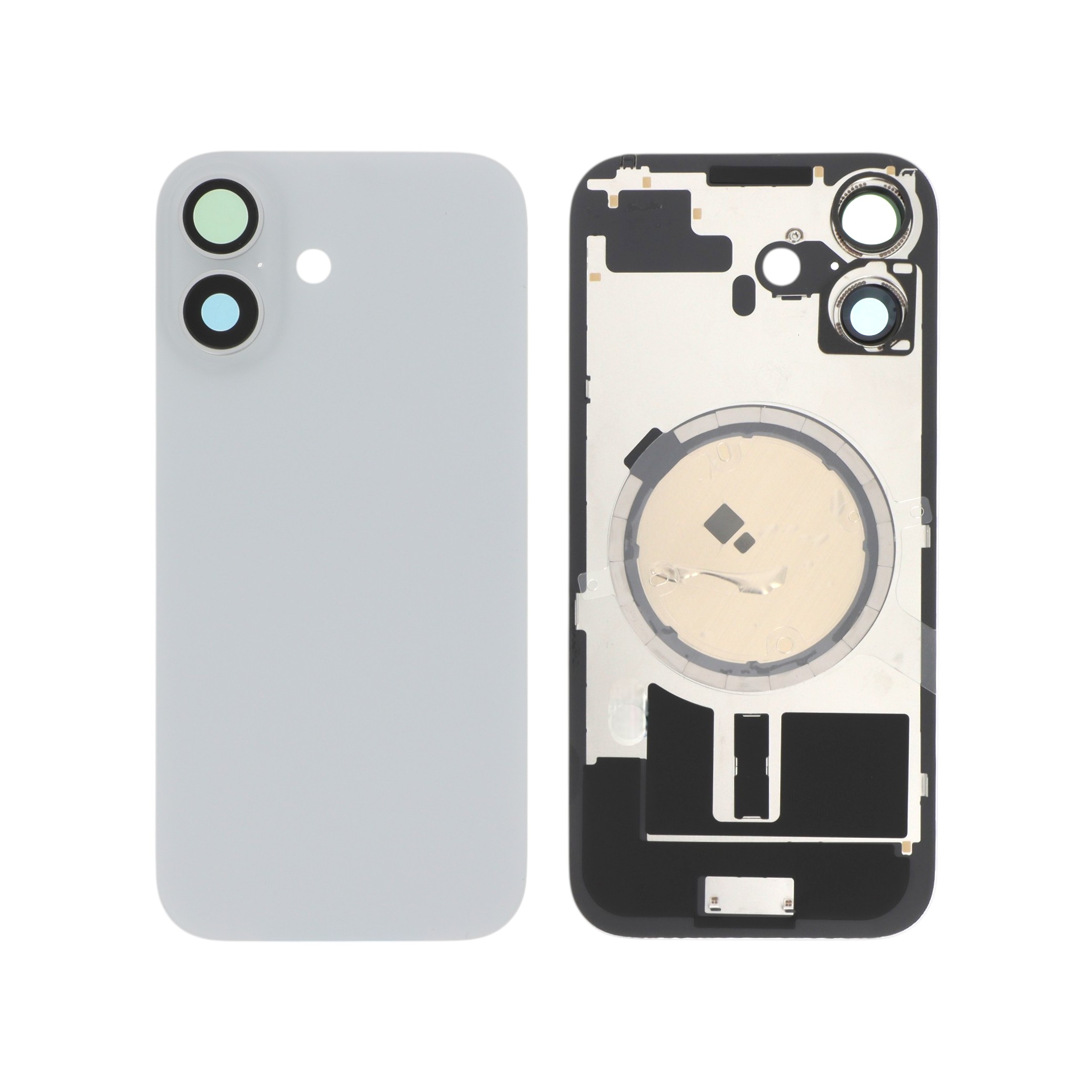 Back Case White Compatible with iPhone 17 Without Logo