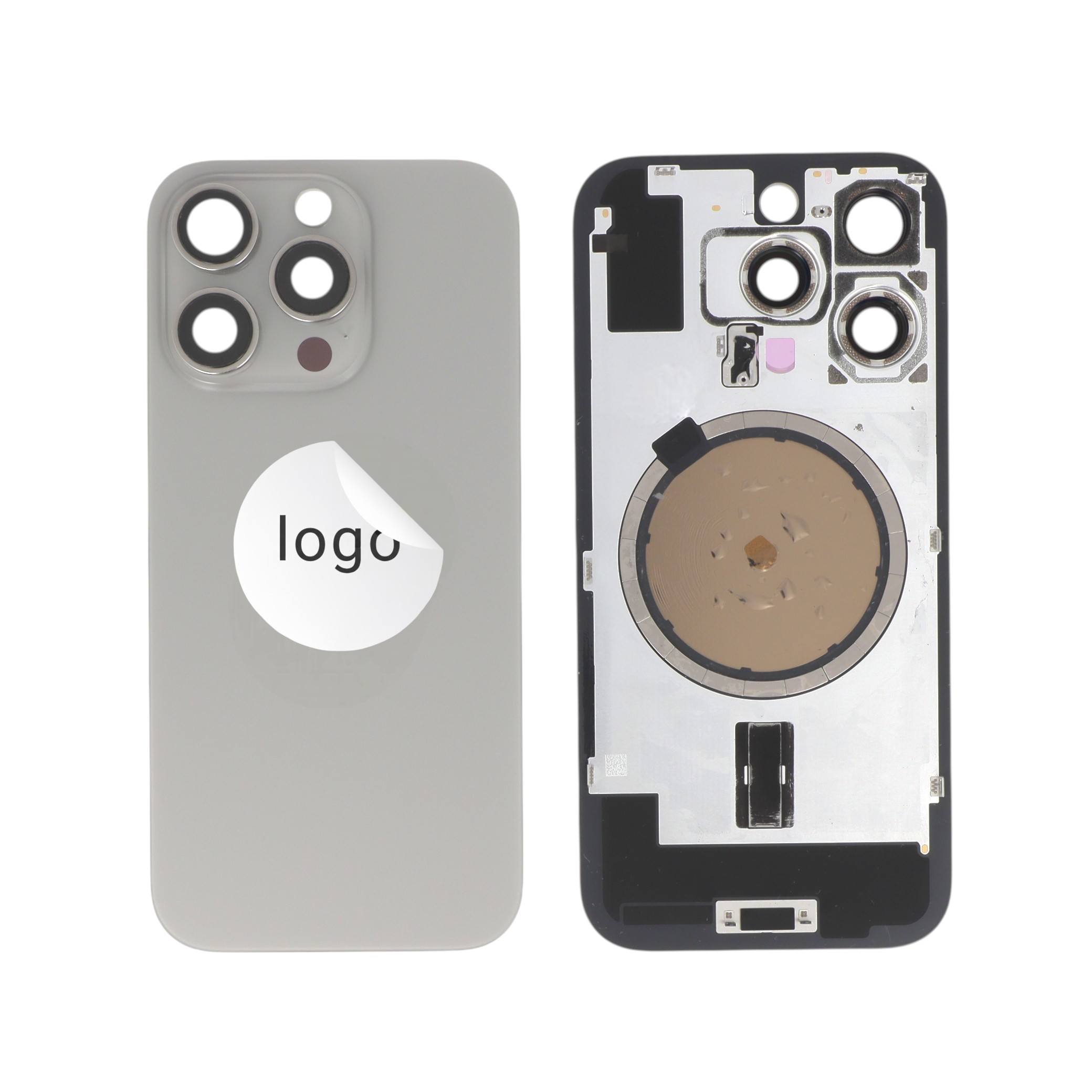 Capac spate Natural Titanium iPhone 16 Pro OEM Pulled Grade B