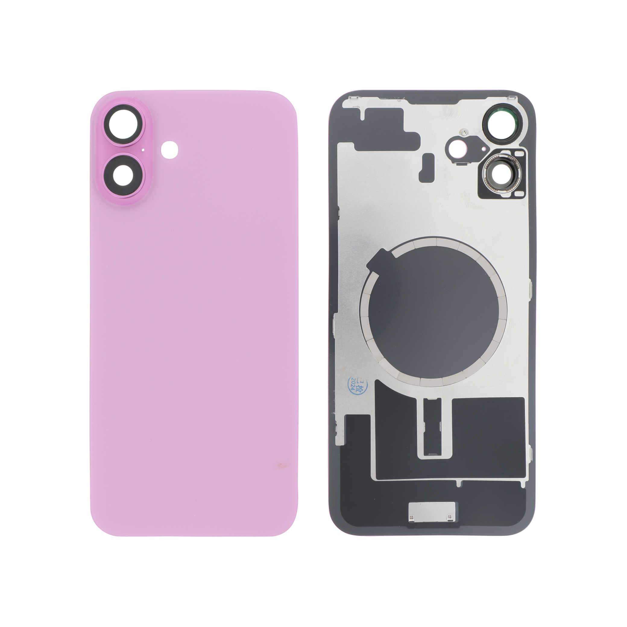 Capac spate Pink cu MagSafe fara logo iPhone 16 Plus