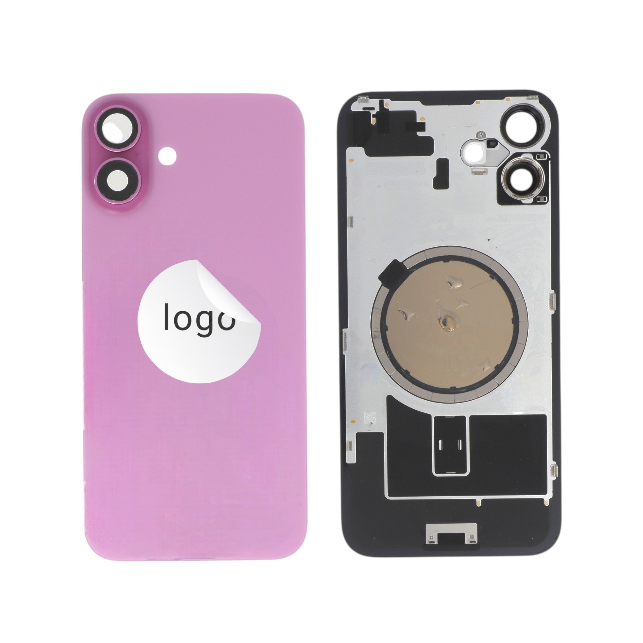 Sticlă capac spate Pink iPhone 16 Plus OEM Pulled Grade C