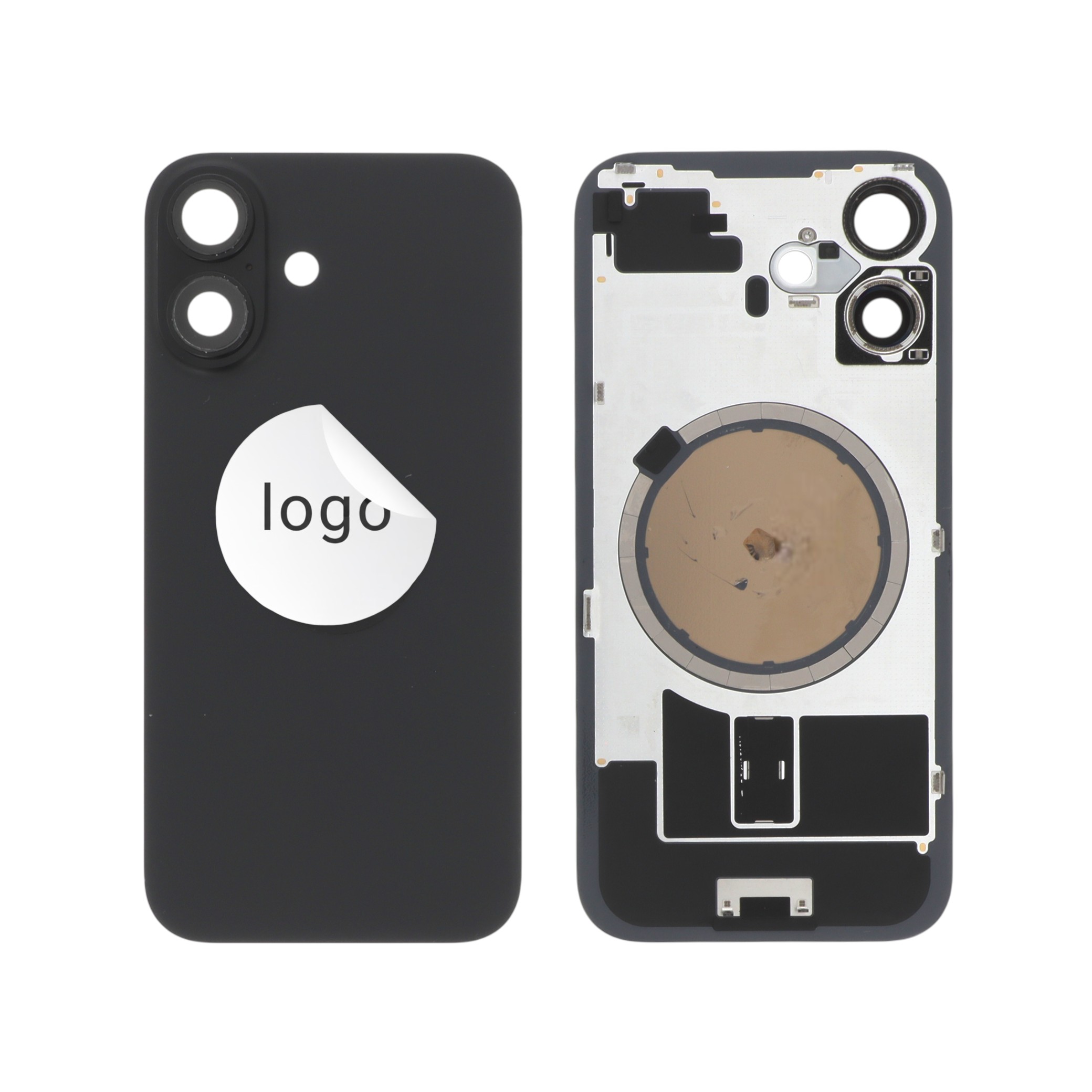 Sticlă capac spate Black iPhone 16 OEM Pulled Grade A