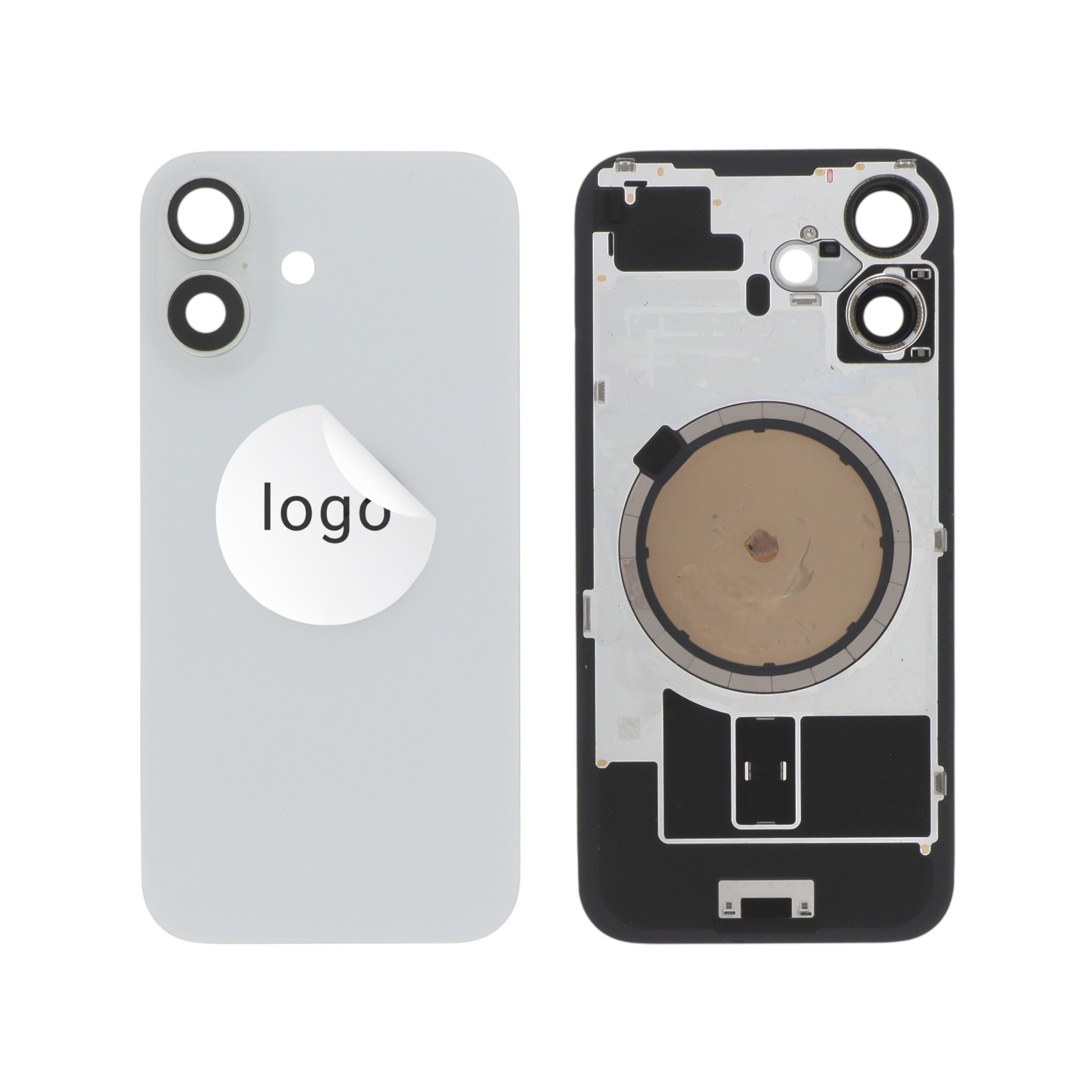 Sticlă capac spate White iPhone 16 OEM Pulled Grade A