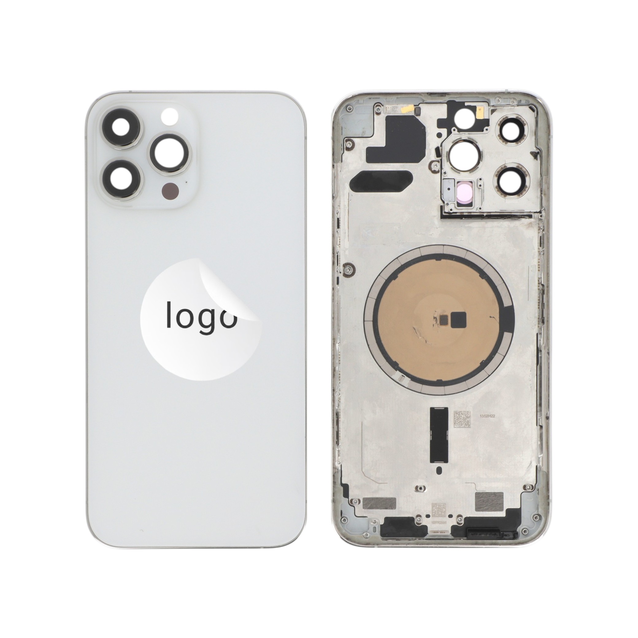 Sticlă capac spate Silver iPhone 13 Pro Max OEM Pulled Grade B