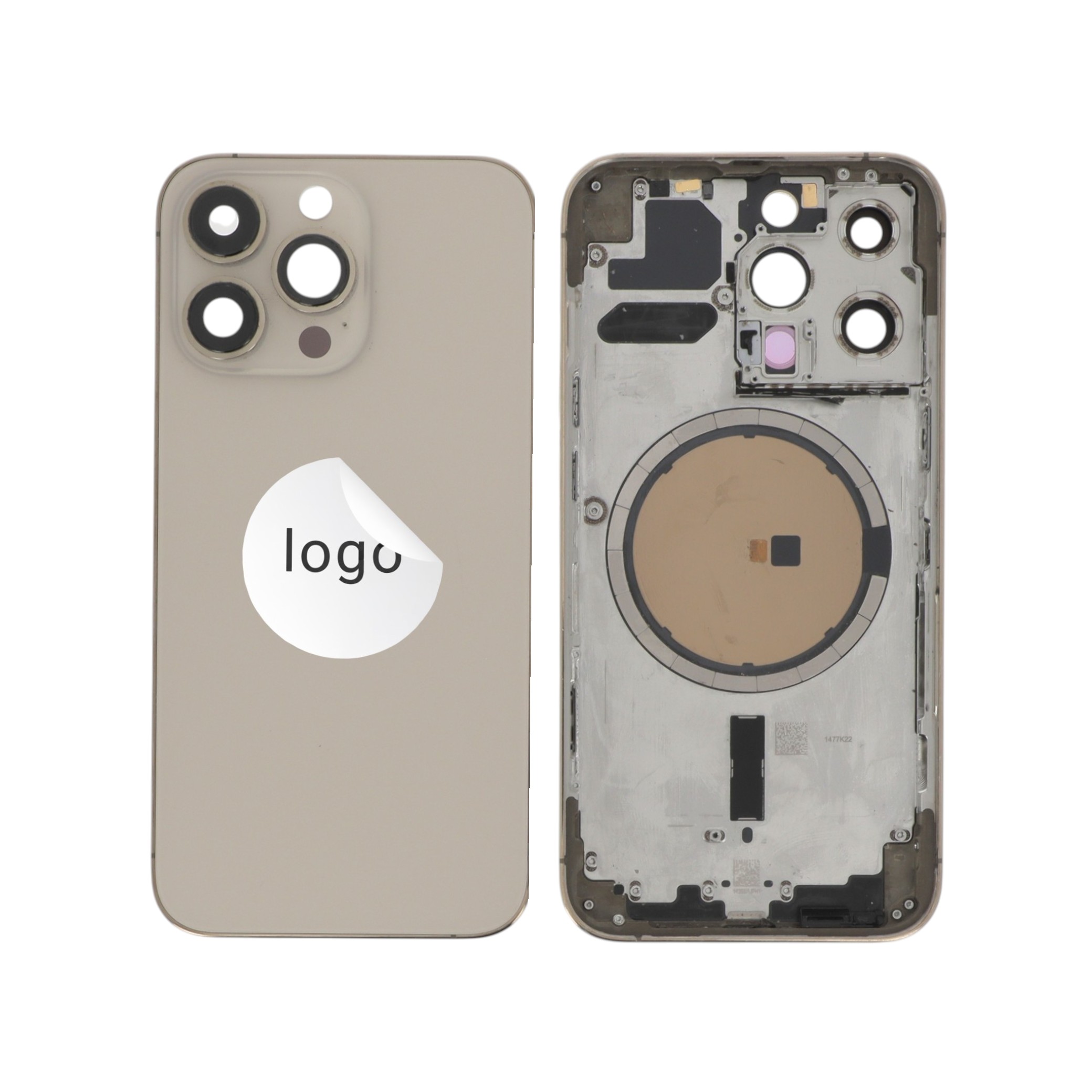 Sticlă capac spate Gold iPhone 13 Pro OEM Pulled Grade B