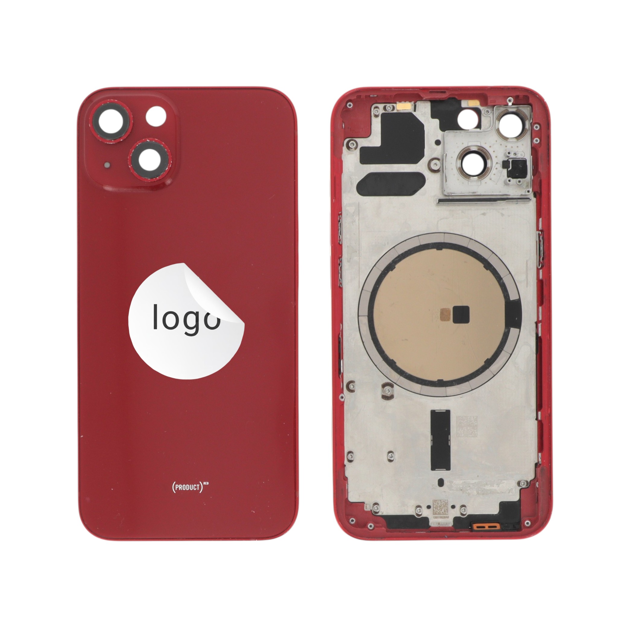 Sticlă capac spate Rosu iPhone 13 OEM Pulled Grade C