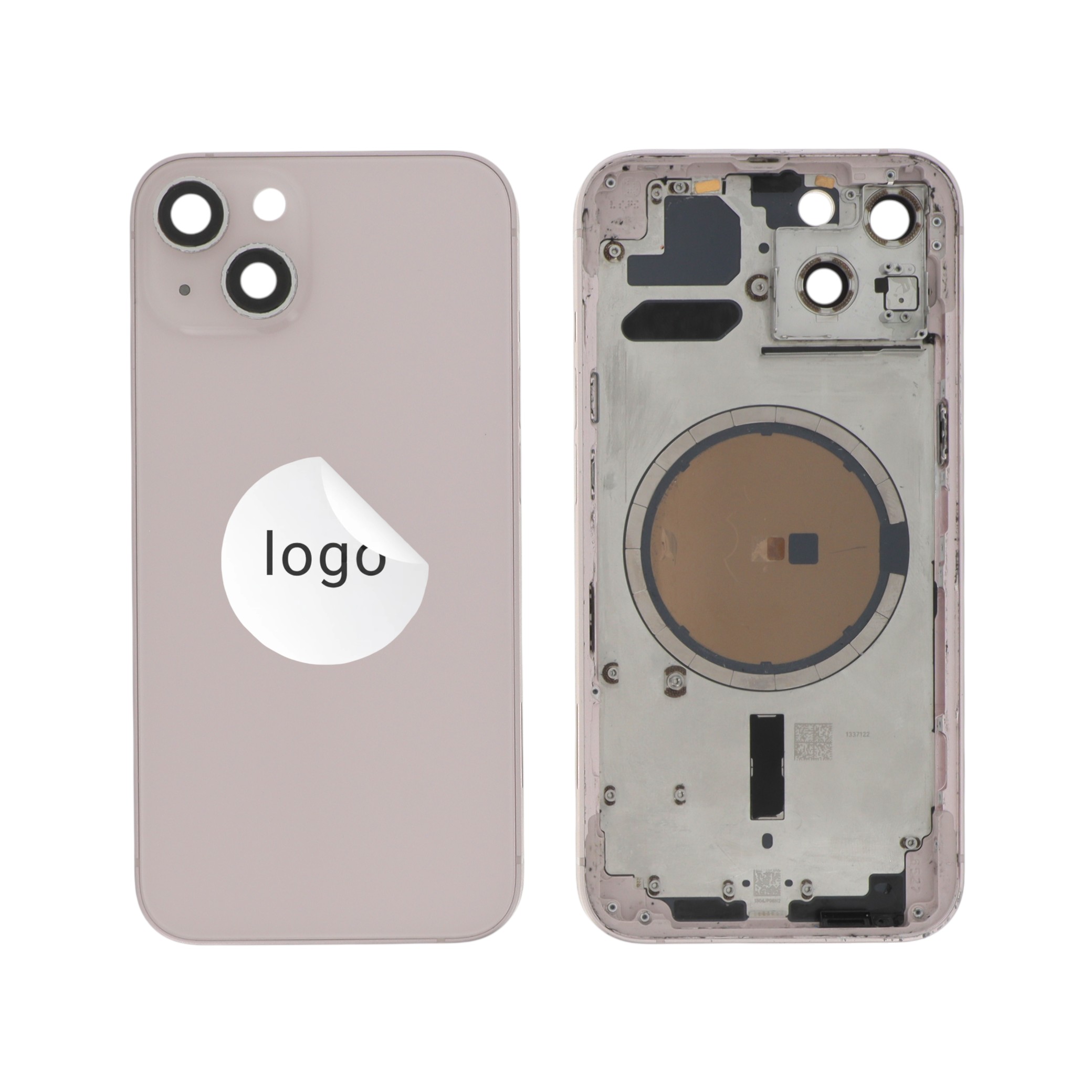 Sticlă capac spate Pink iPhone 13 OEM Pulled Grade C