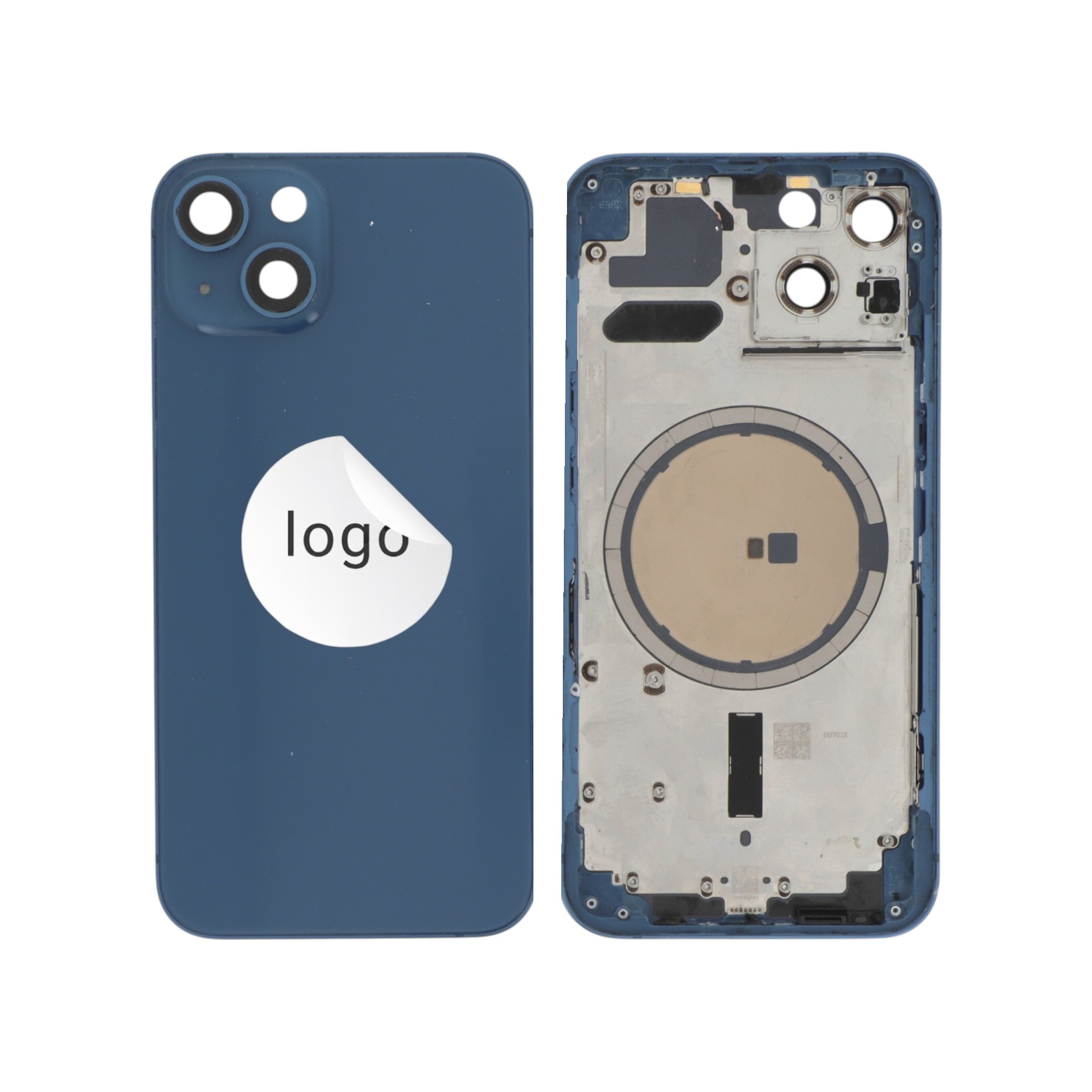 Sticlă capac spate Albastru iPhone 13 OEM Pulled Grade C