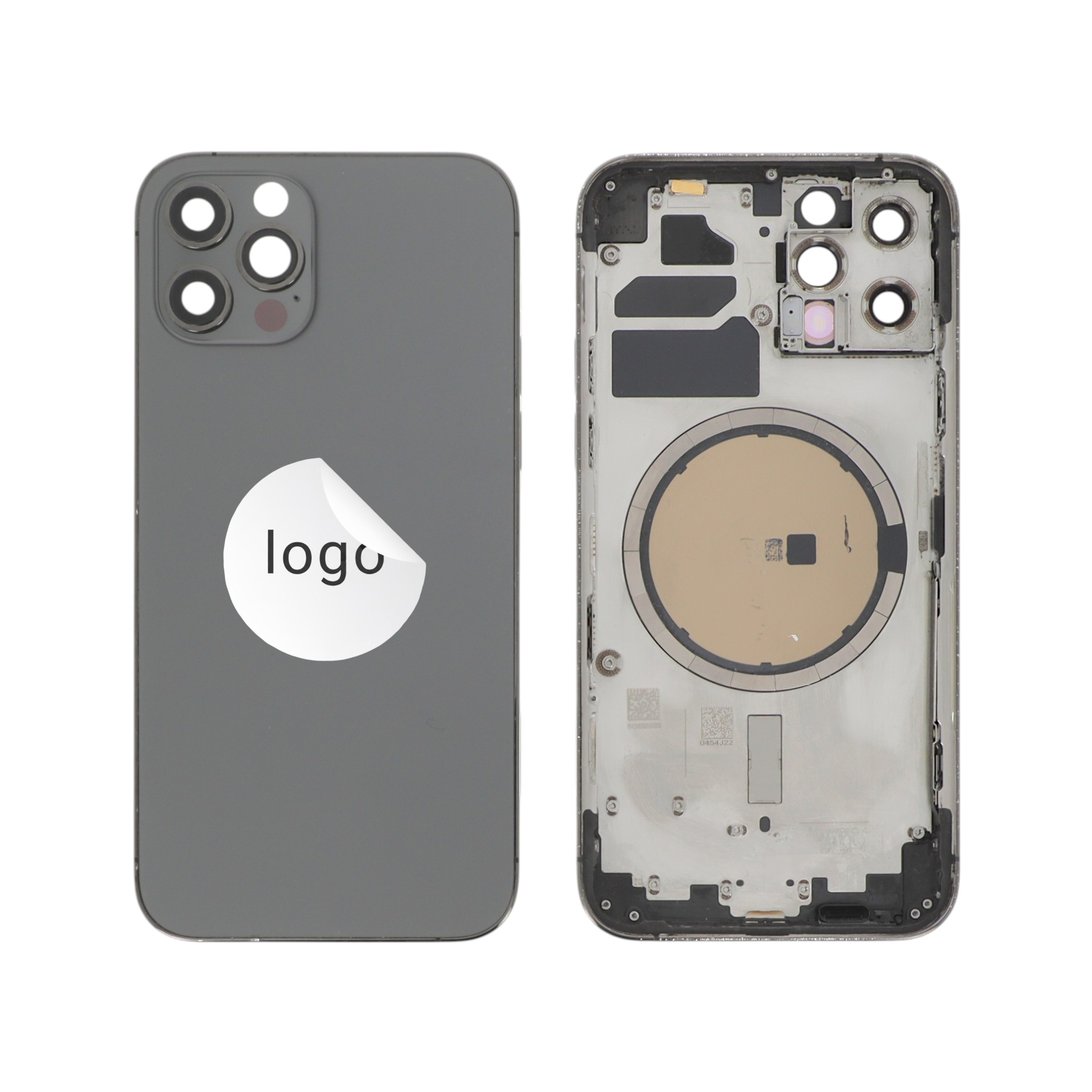 Sticlă capac spate Graphite iPhone 12 Pro OEM Pulled Grade C